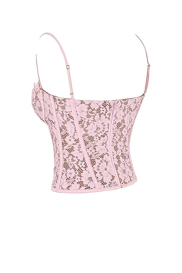 Mila  rose lace underwired corset Product Image