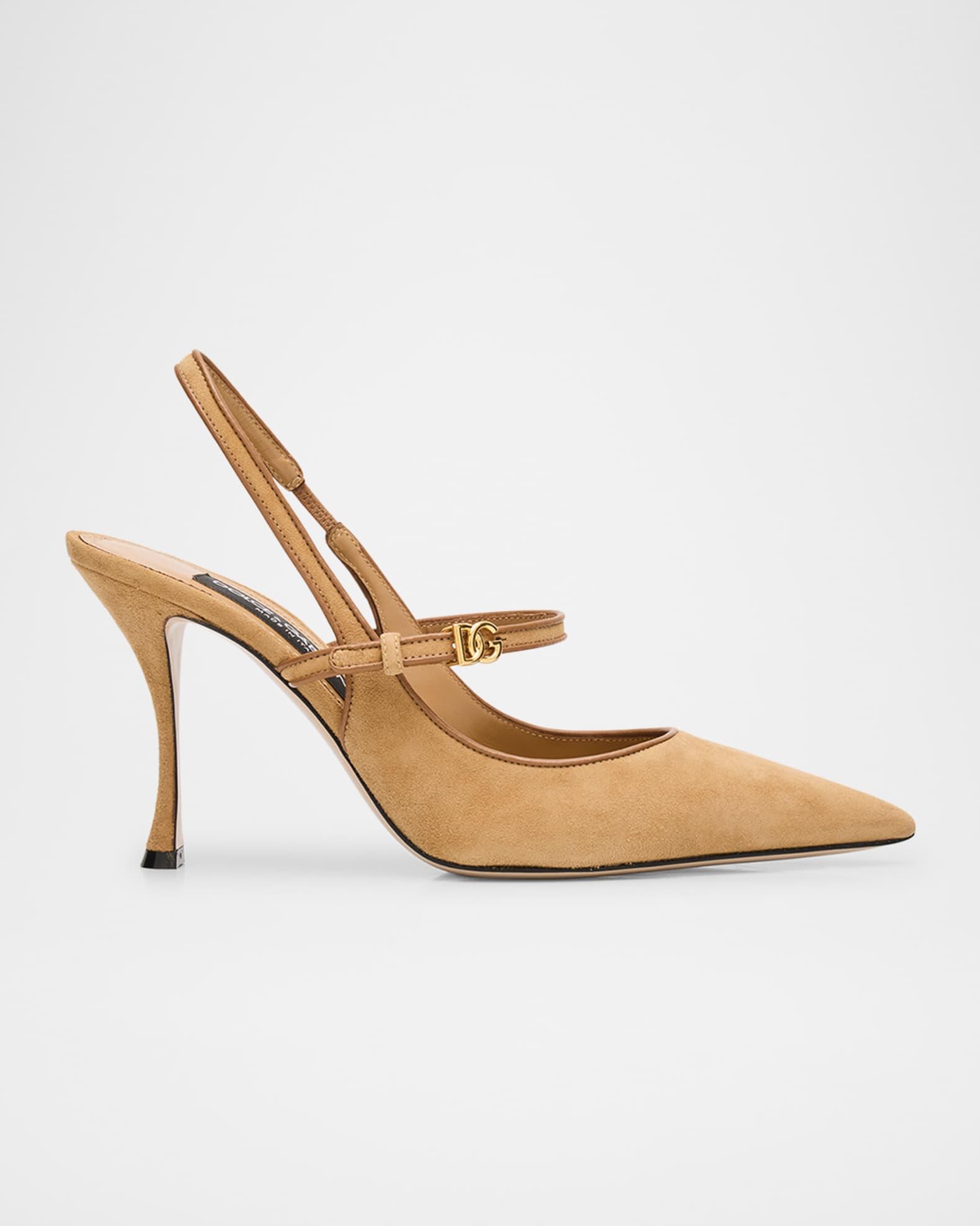 DG Suede Mary Jane Slingback Pumps Product Image