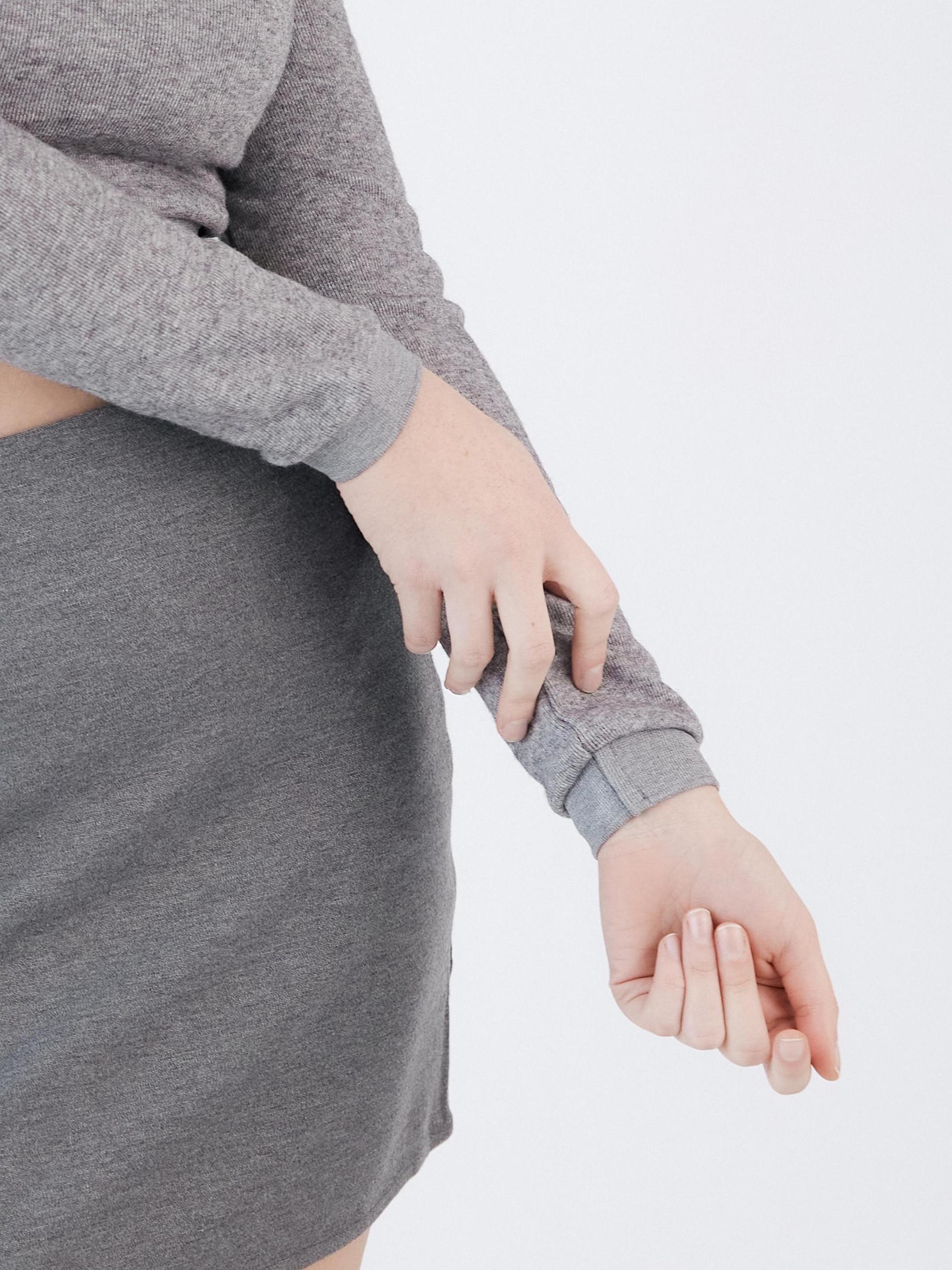 Knit Long Sleeve V-Neck Brami Product Image