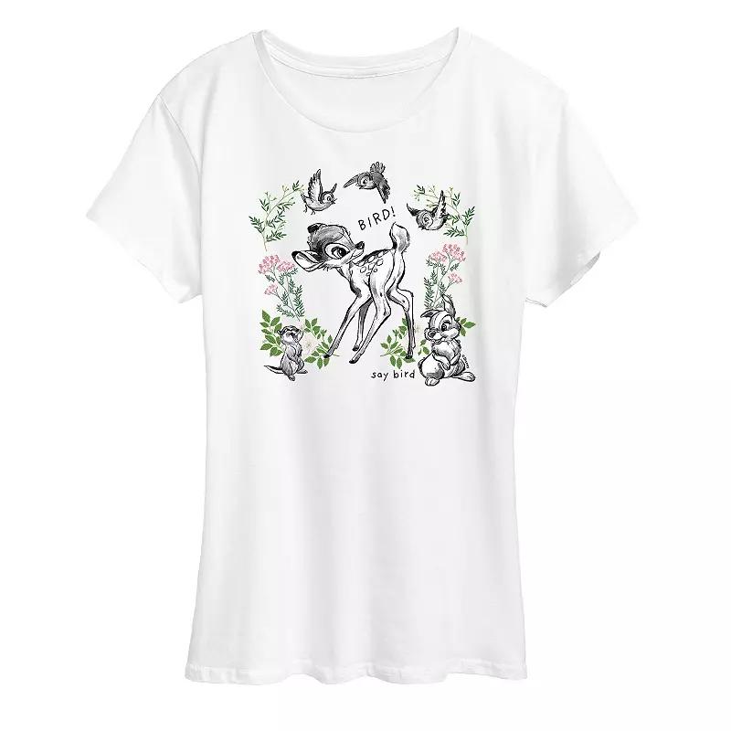 Disney's Bambi Women's Say Bird Graphic Tee,  Product Image