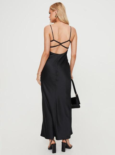 Ravia Maxi Dress Black Product Image