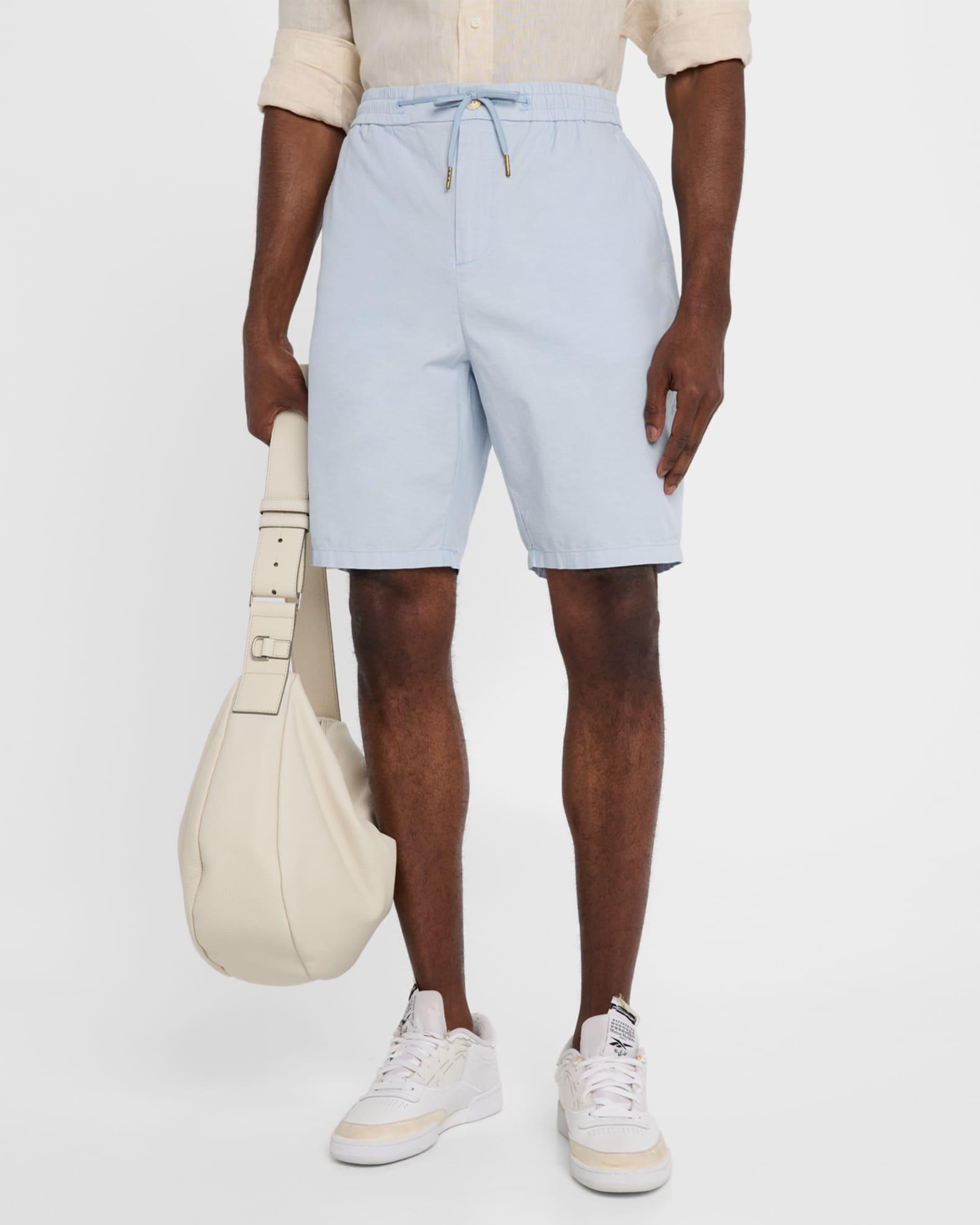 Men's Cotton-Linen Bermuda Shorts Product Image