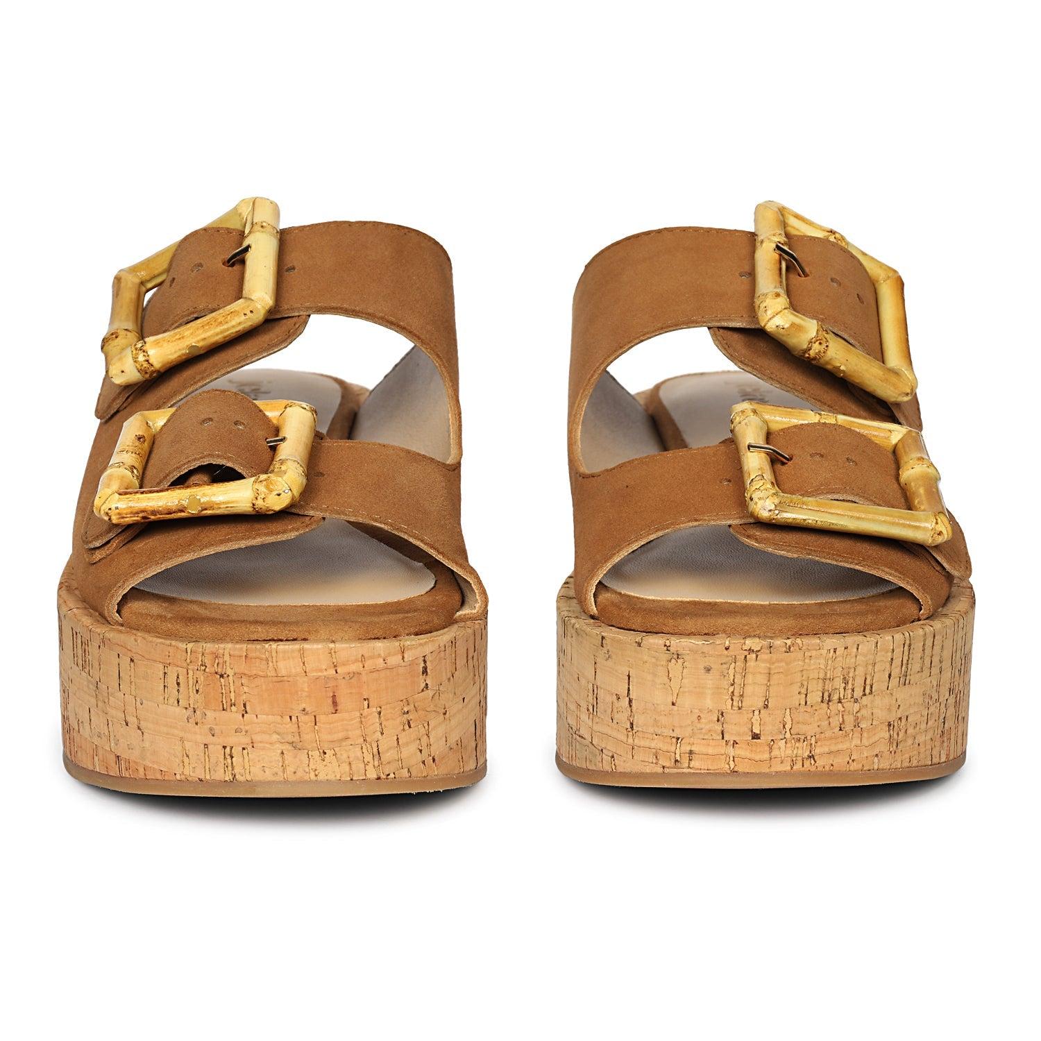Corkie - Cognac Sandals Product Image