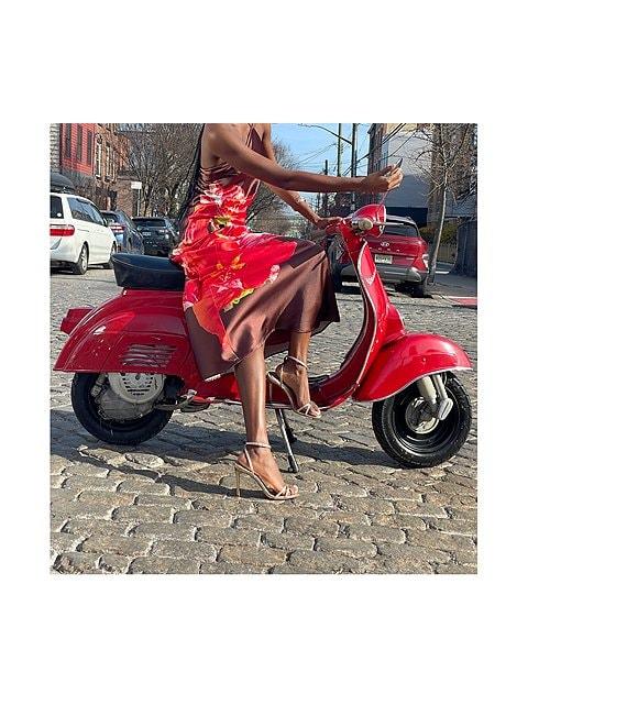 Steve Madden Halter Neck Floral Maxi Dress Product Image