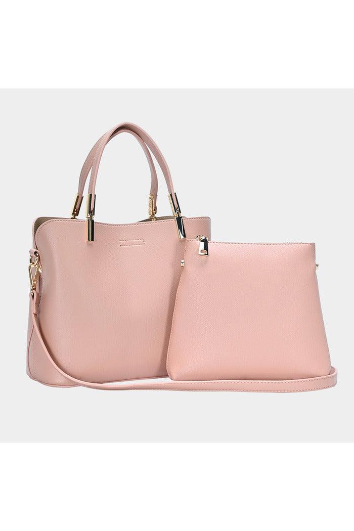 Faux Leather Solid Tote / Crossbody Bags Product Image