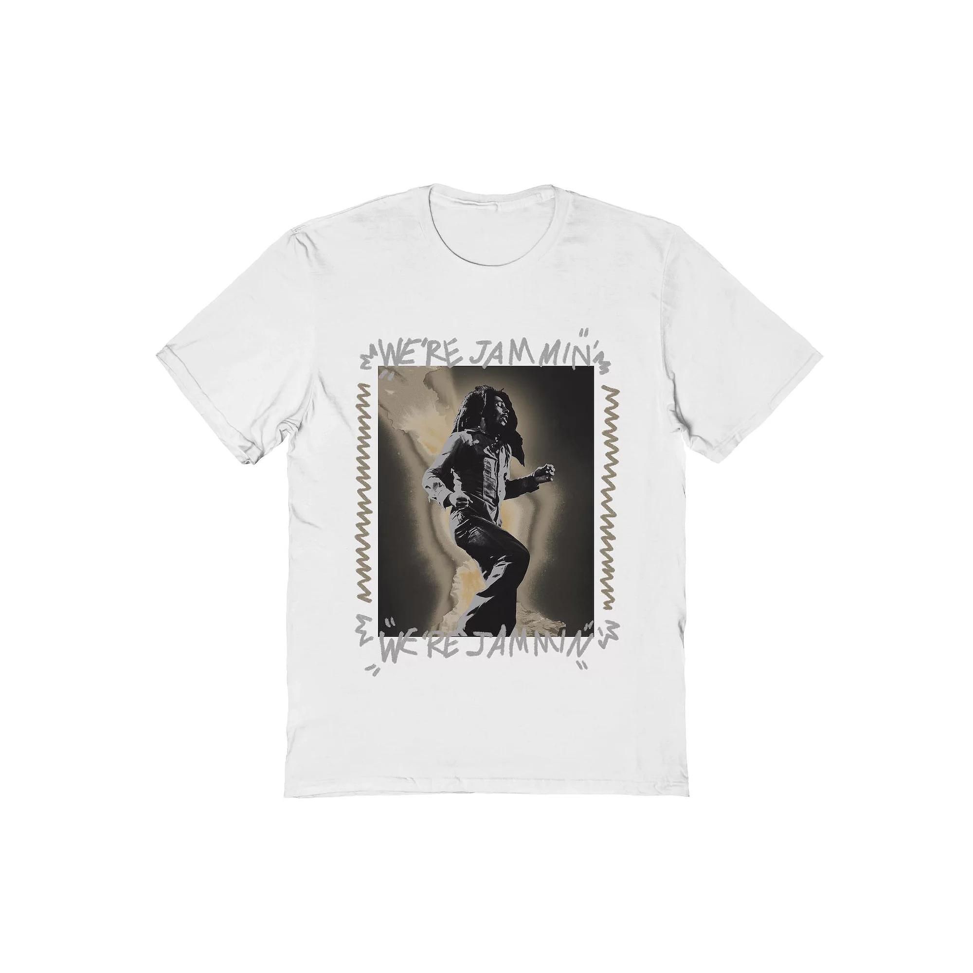Men's Bob Marley Were Jammin Photo Sepia Graphic Tee, Adult Unisex,  Product Image