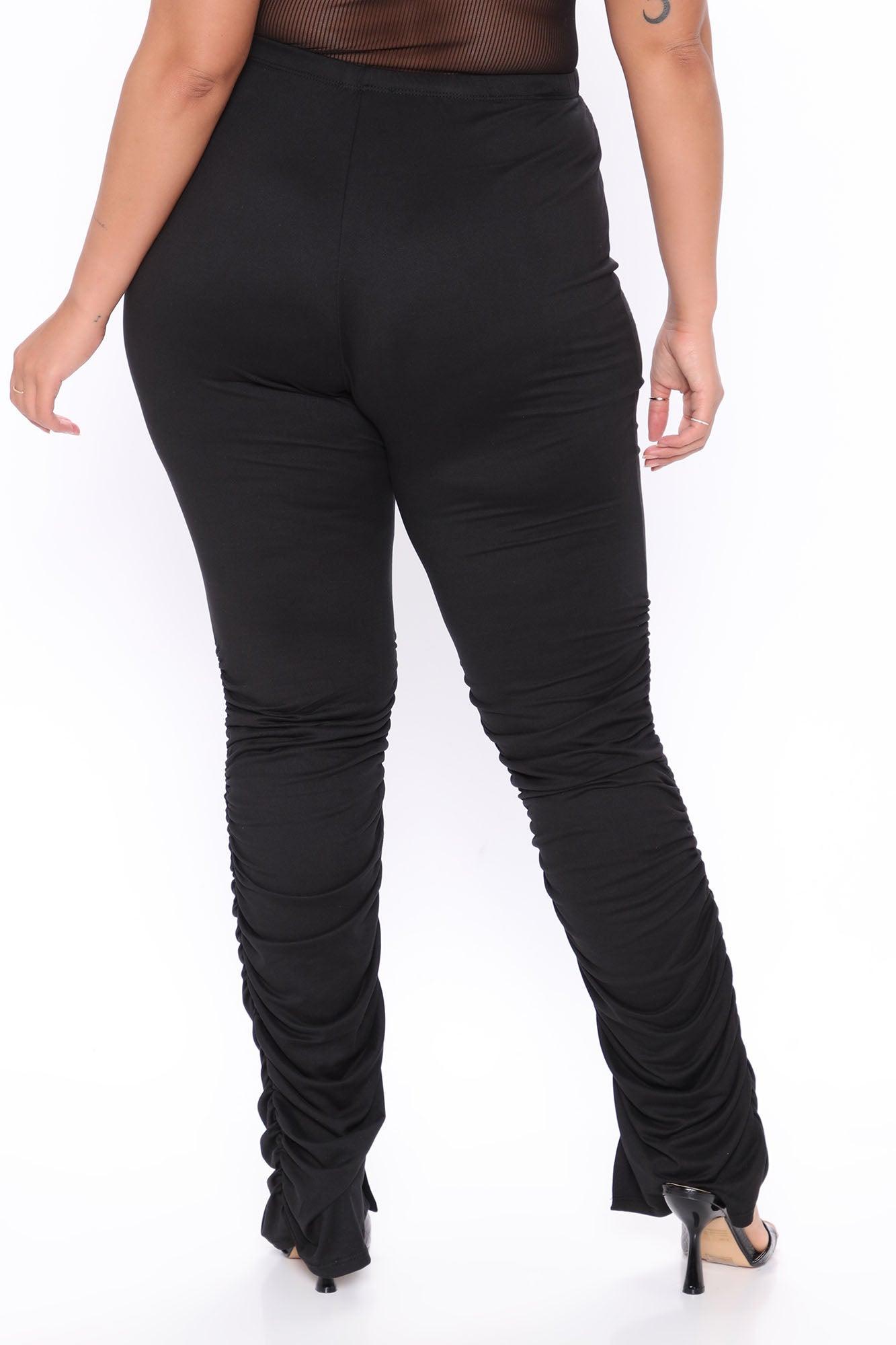 Stacked Honey High Rise Pant - Black Product Image