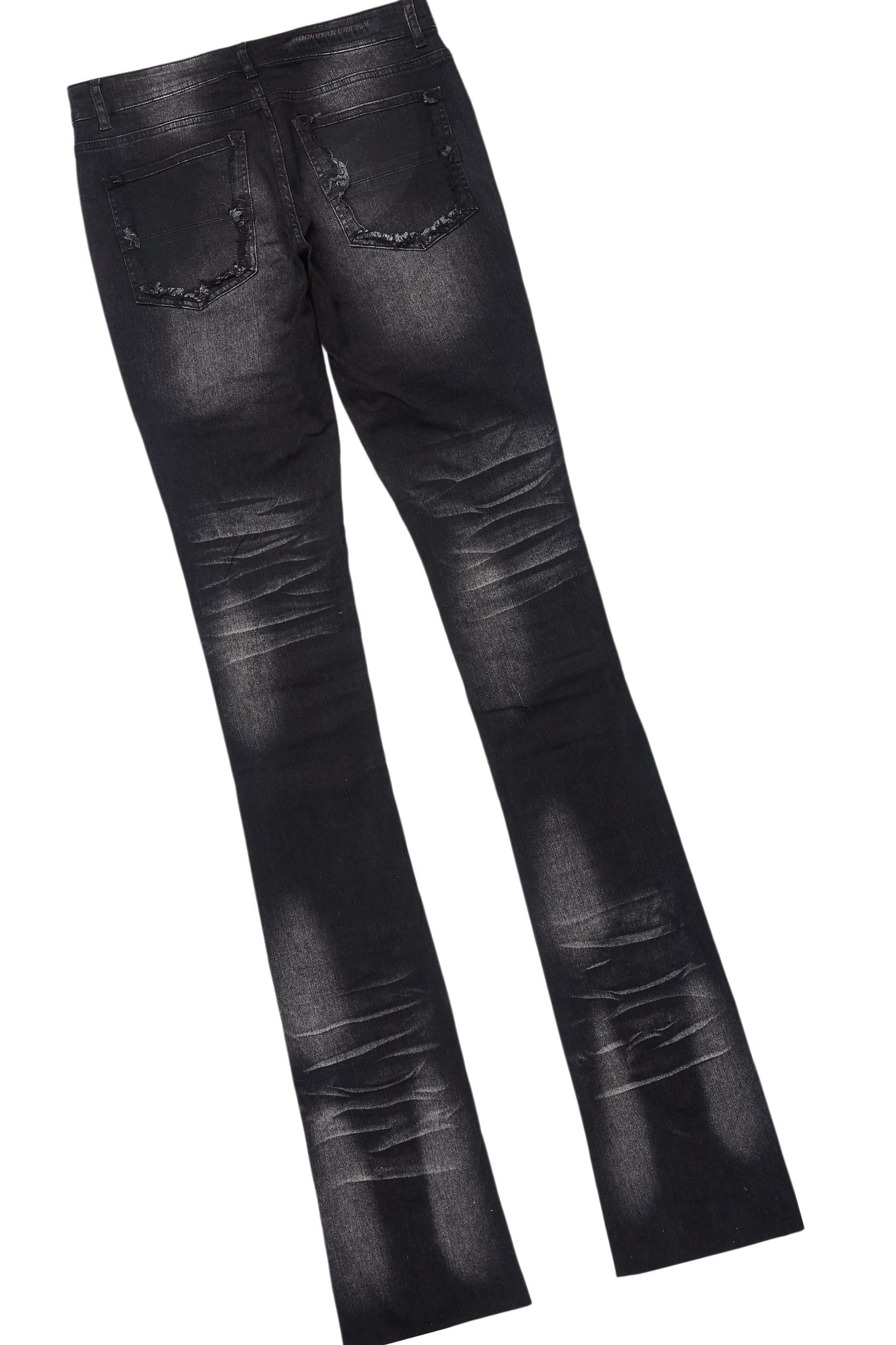 Sana Vintage Black/Black T-Shirt & Petrus Super Stacked Flare Jean Bundle Male Product Image