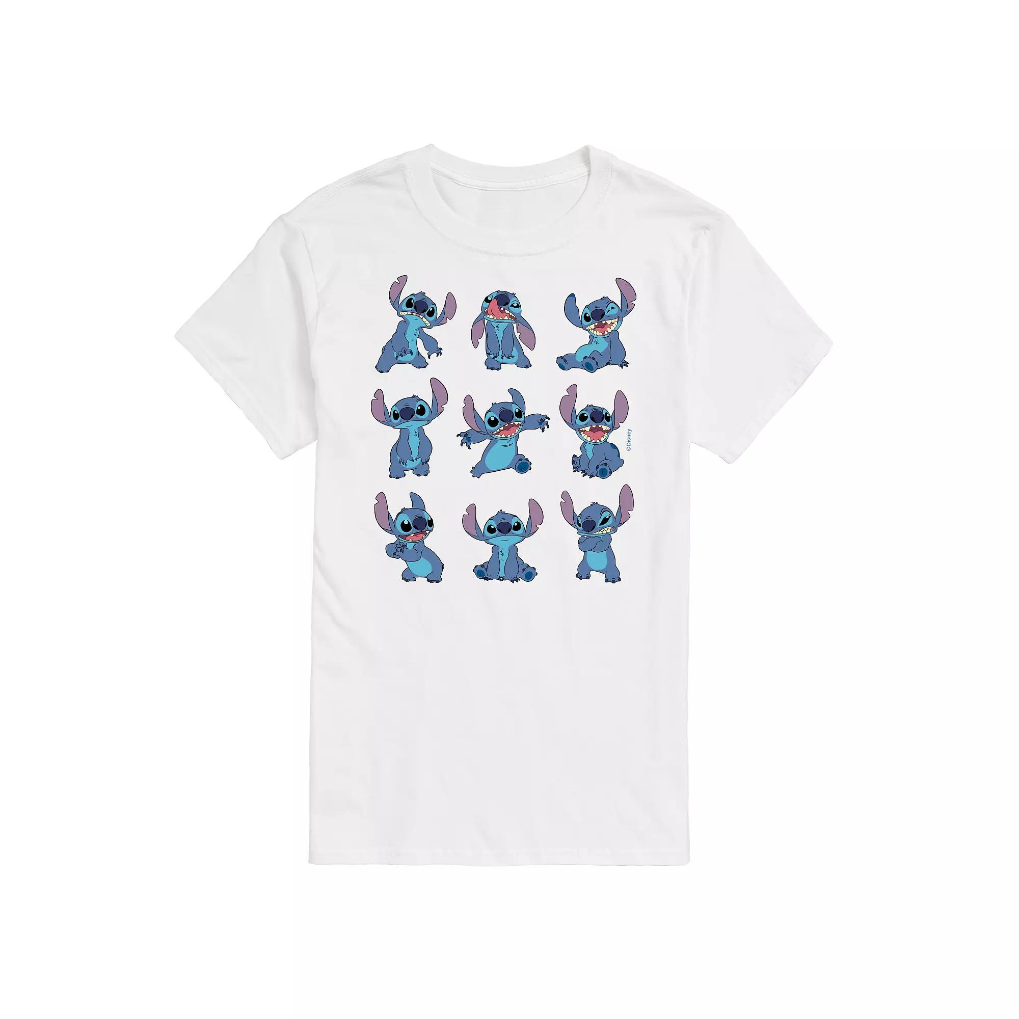 Disney's Lilo and Stitch Big & Tall Pose Grid Graphic Tee, Men's,  Product Image