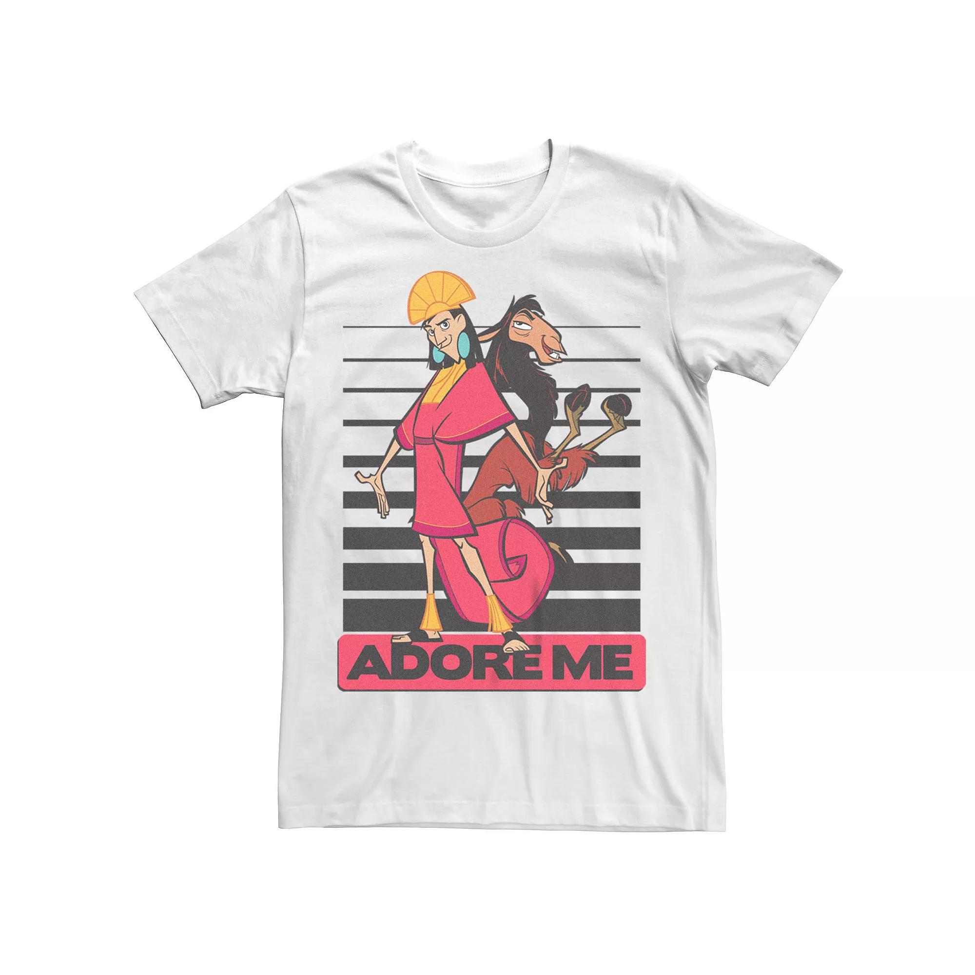 Big & Tall Disney Emperors New Groove Adore Me Stripes Tee, Men's,  Product Image
