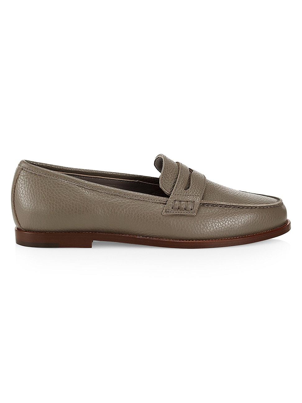 Womens Perrita Leather Loafers Product Image