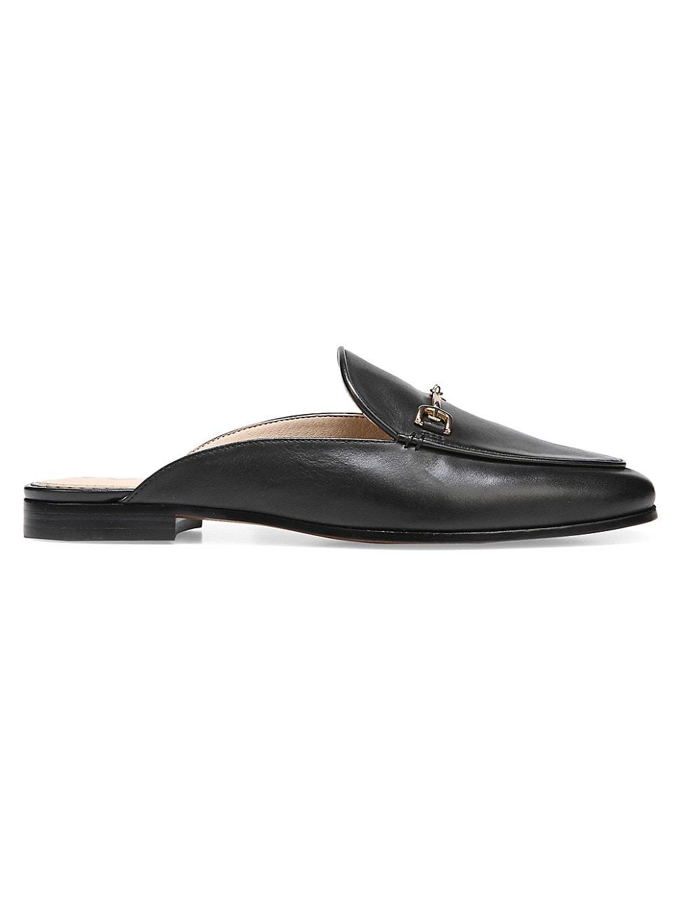 Womens Linnie Leather Loafer Mules Product Image