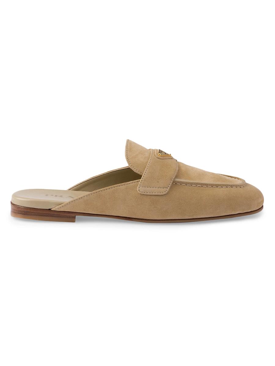 Womens Suede Sabots Mules Product Image