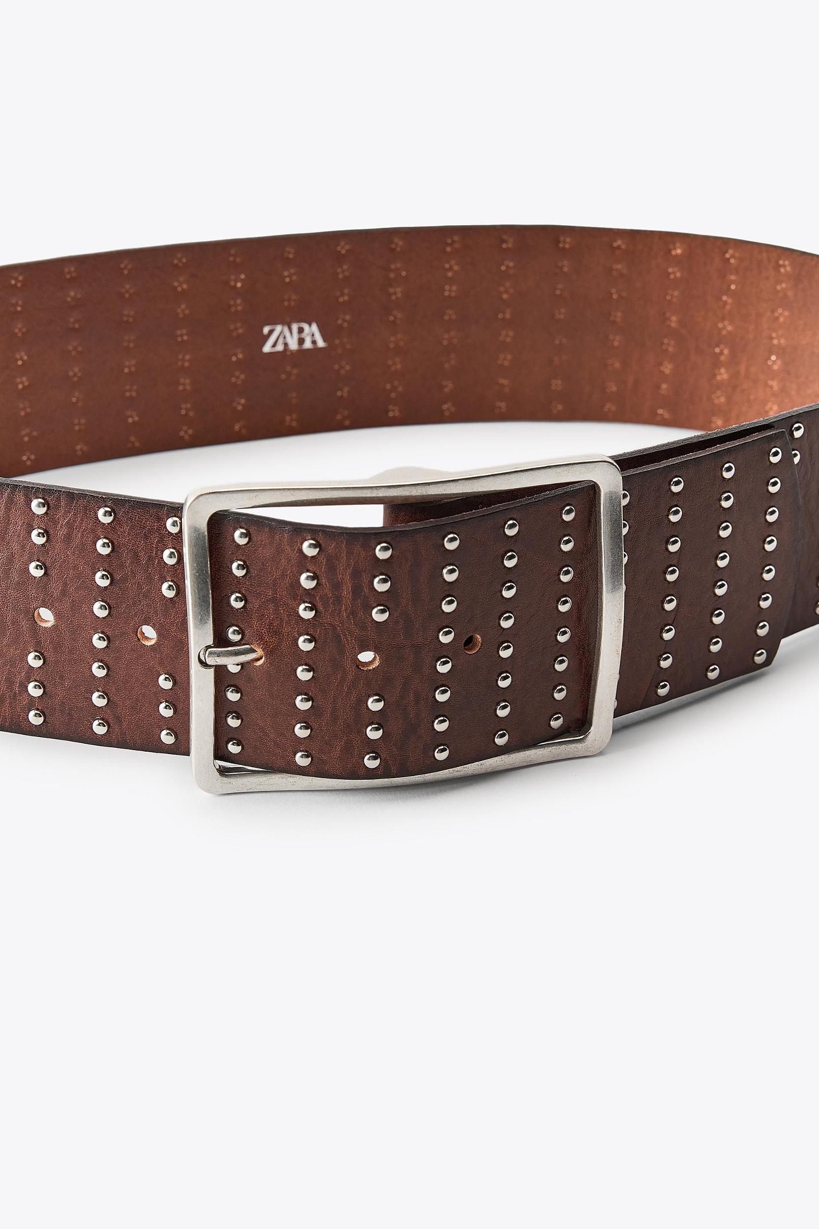 MULTI-STUD LEATHER BELT Product Image