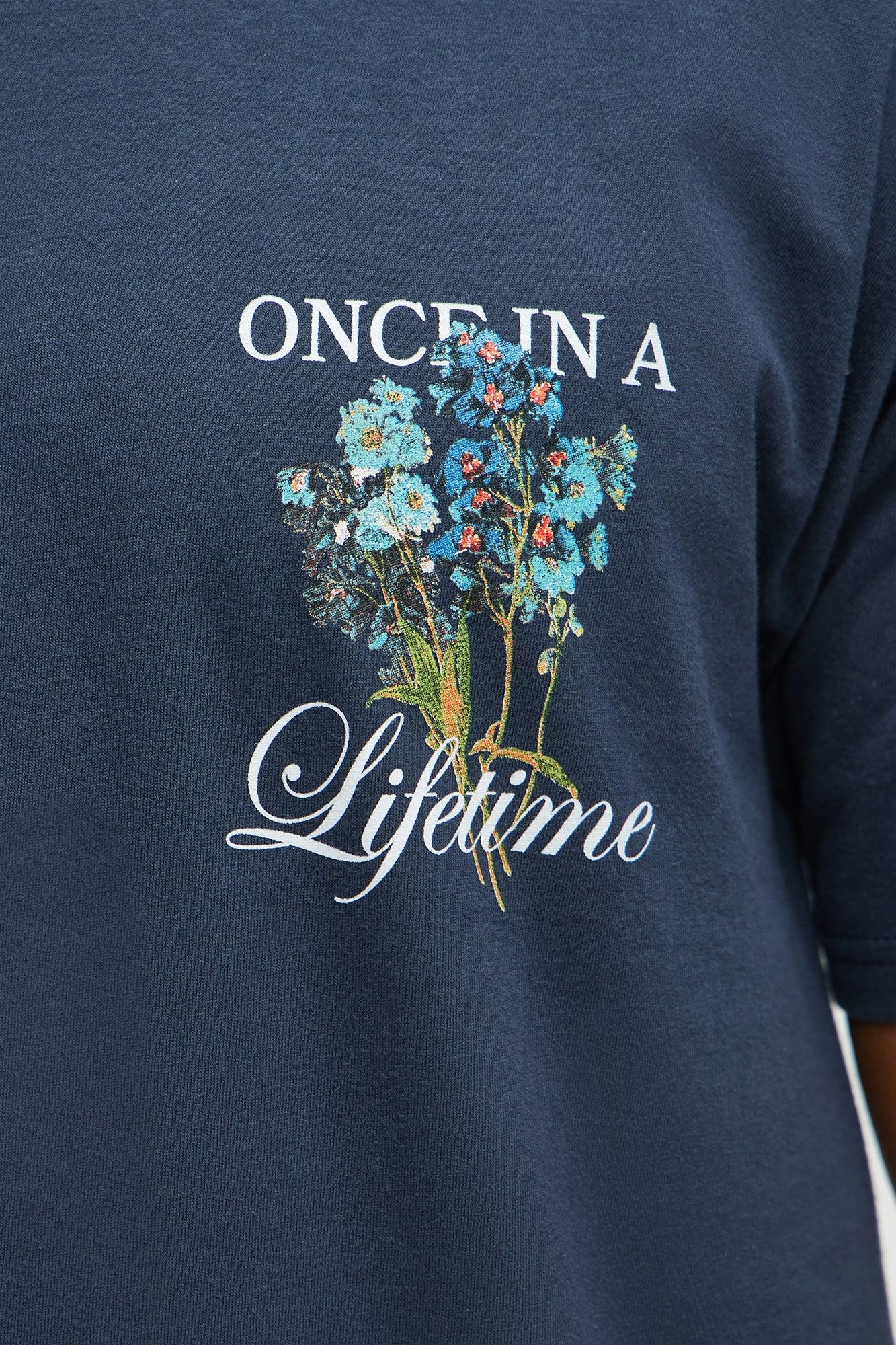 Once In A Lifetime Short Sleeve Tee - Navy Male Product Image