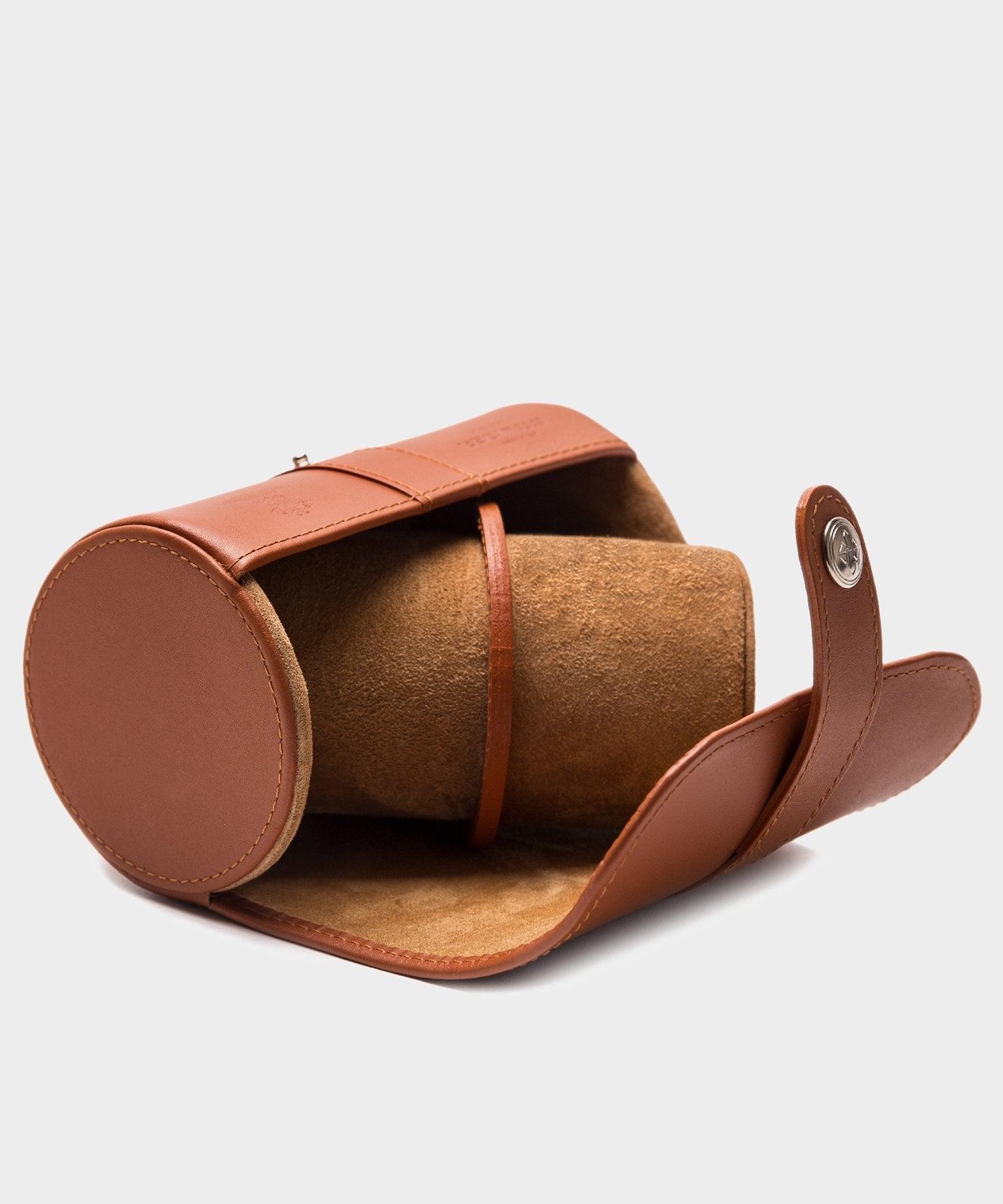 Ettinger Capra Double Watch Roll in Tan Product Image