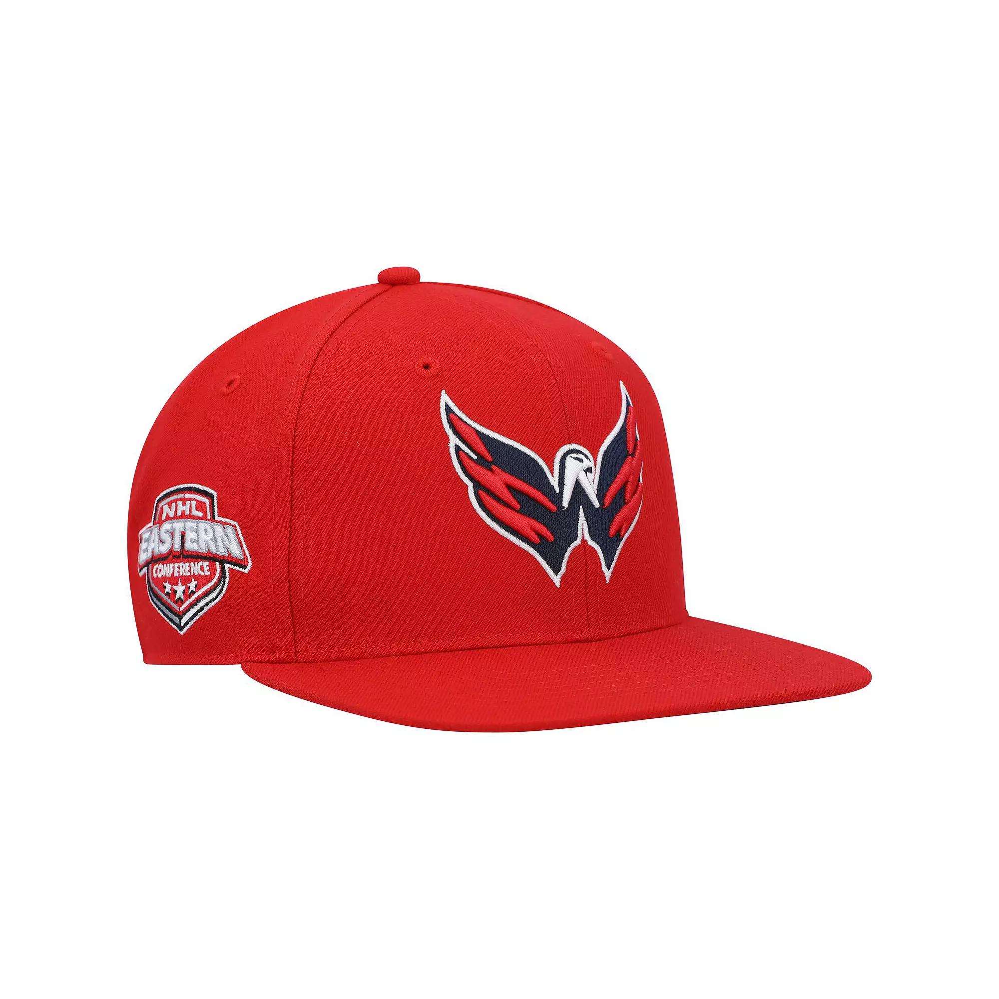 Men's '47 Red Washington Capitals Sure Shot Captain Snapback Hat Product Image