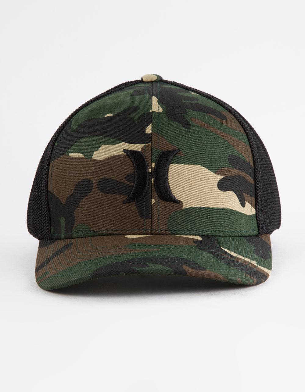 HURLEY Laguna Icon Flexfit Trucker Hat - CAMO Product Image