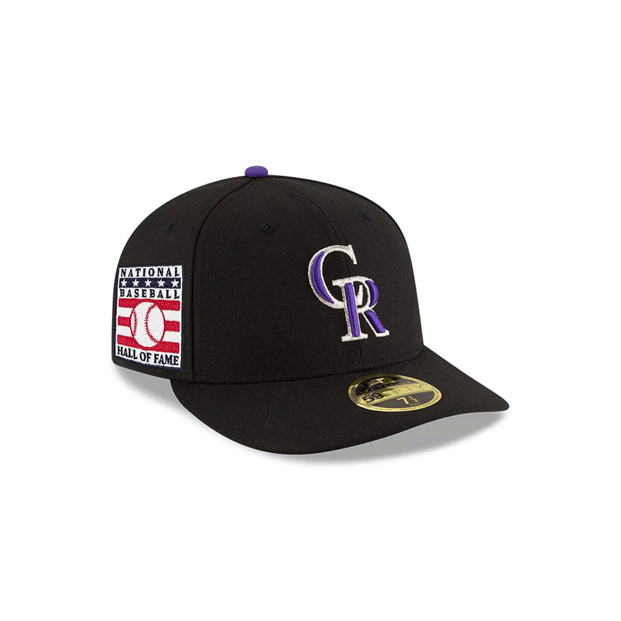 Men's New Era Black Colorado Rockies National Baseball Hall of Fame Low Profile 59FIFTY Fitted Hat,  Product Image