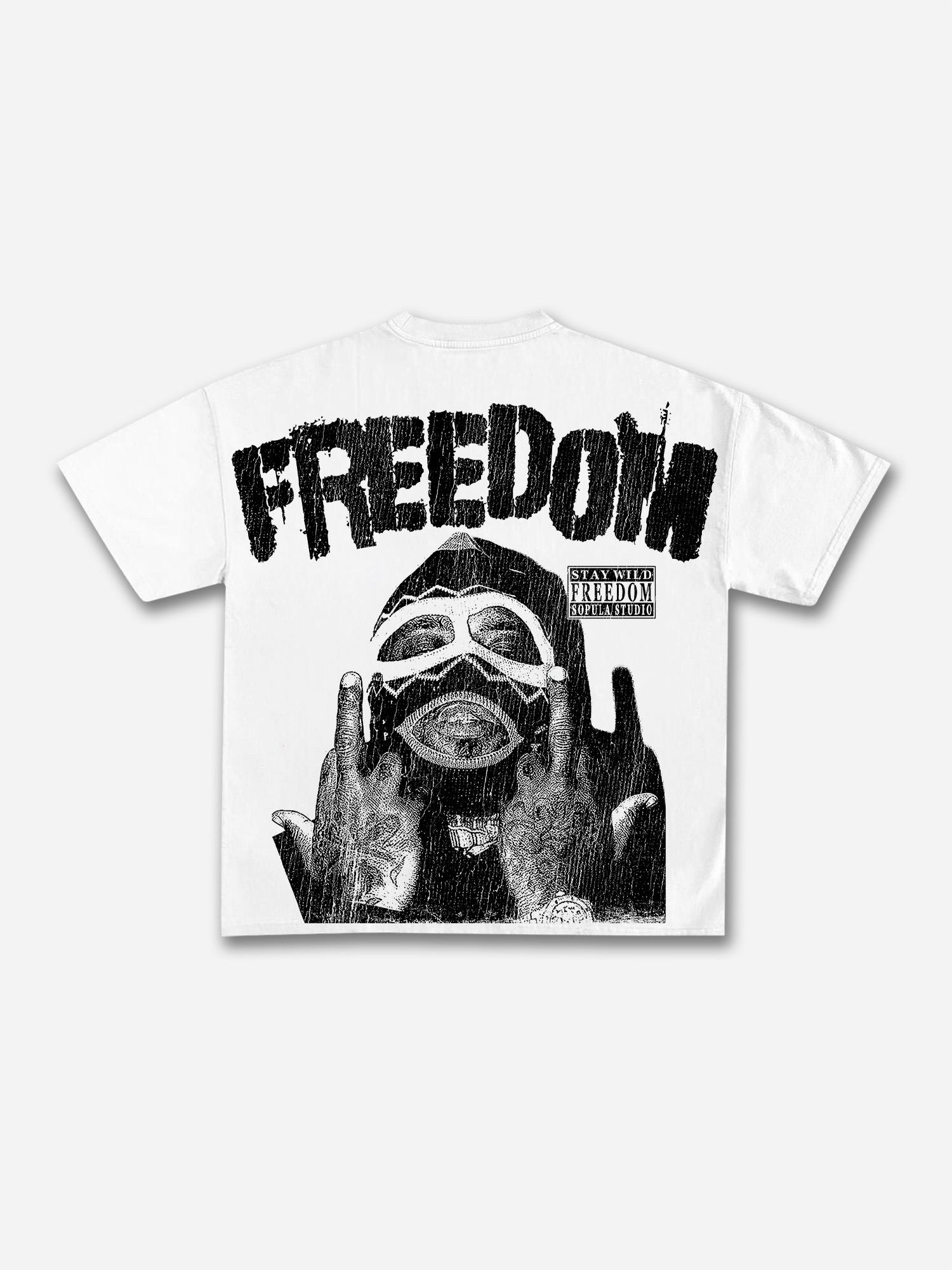 Valley Prayer Angel Vintage Distressed Graphic Cotton T-shirt Product Image