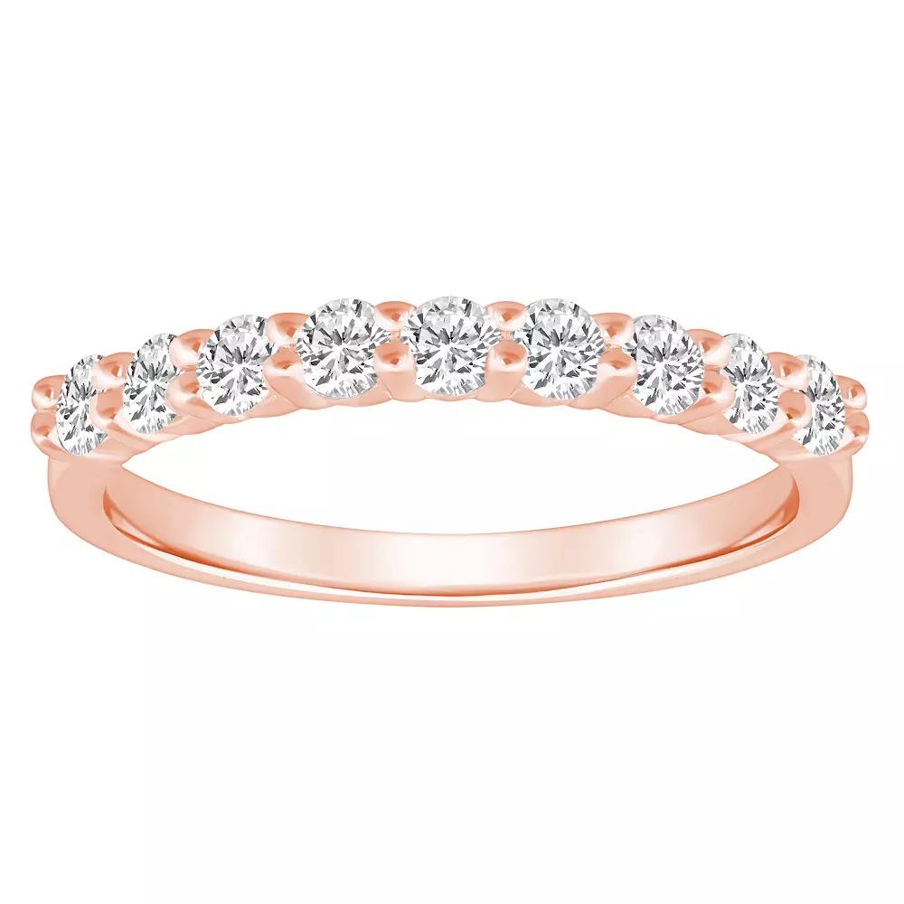 Alyson Layne 14k Gold 1/2 Carat T.W. Diamond 9-Stone Wedding Band, Women's,  Product Image