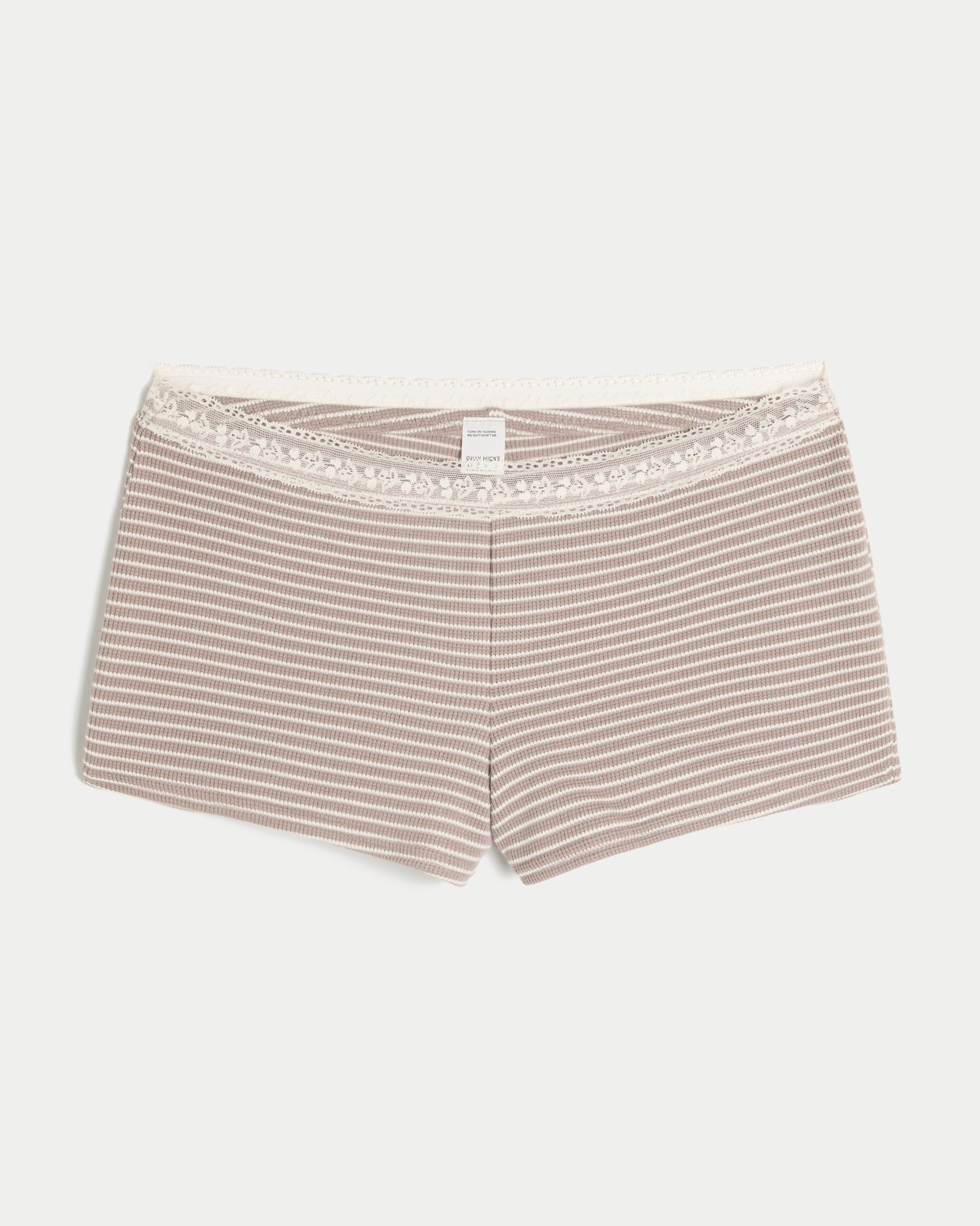 Gilly Hicks Waffle Lace Shortie Shorts Product Image
