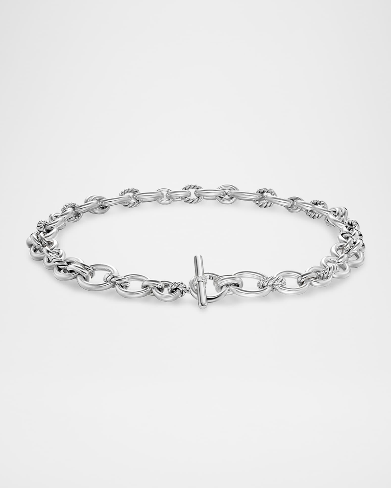 DY Mercer Triple Ring Earrings in Silver with 18K Gold, 35mm Product Image