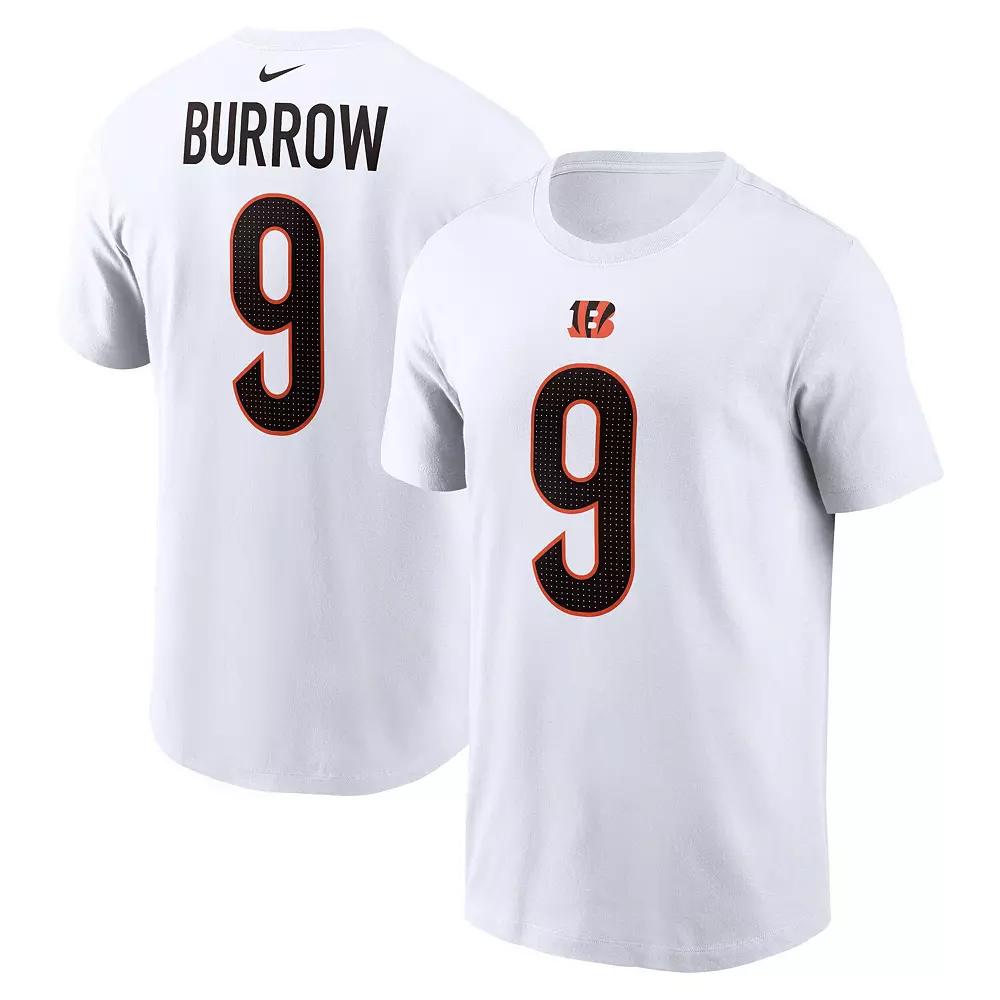 Men's Nike Joe Burrow White Cincinnati Bengals Player Name & Number T-Shirt,  Product Image