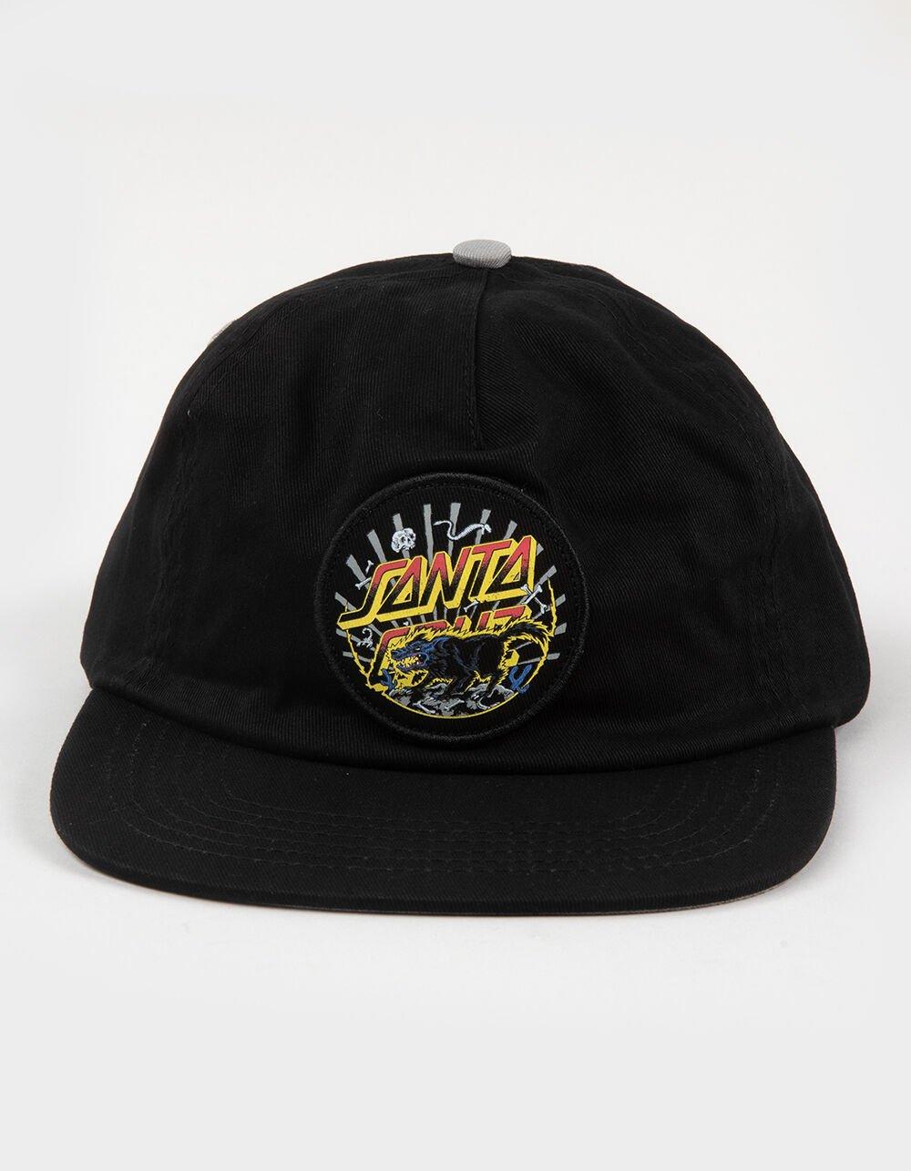 SANTA CRUZ Kendall Wolf Dot Snapback Hat - BLACK Product Image