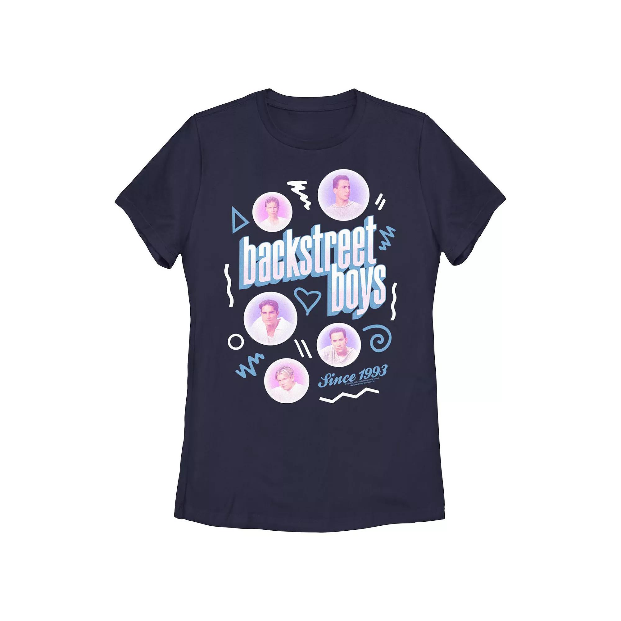 Juniors' Backstreet Boys Since 1993 Face Badges Graphic Tee, Women's,  Product Image