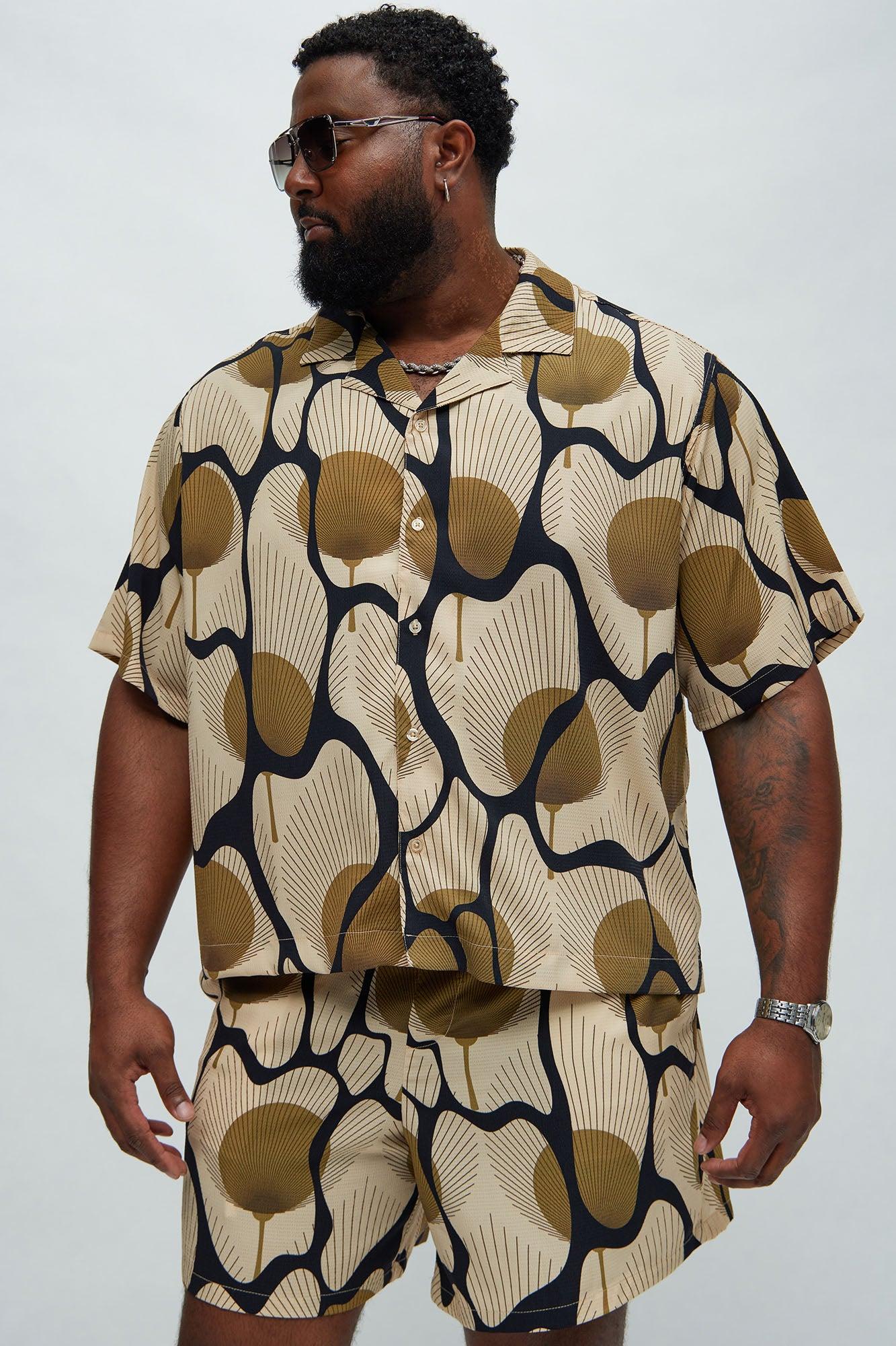 Sahara Textured Shirt - Tan/Multi Product Image