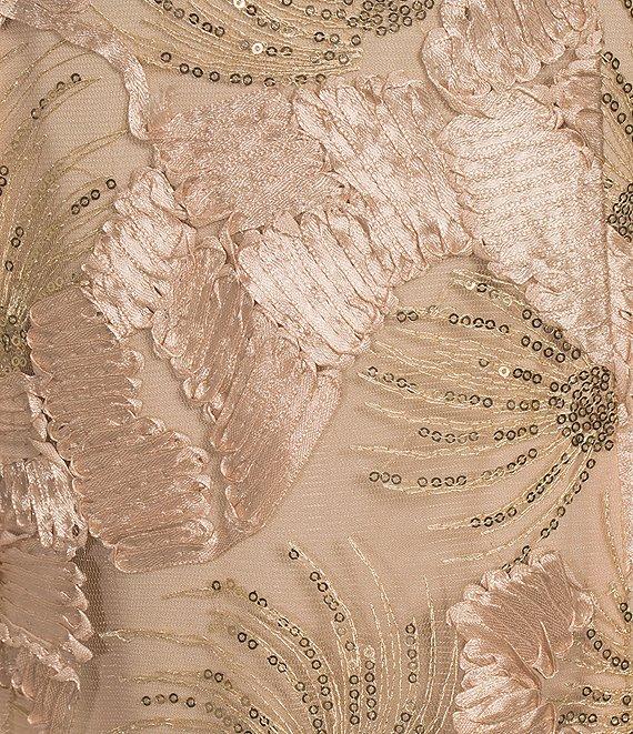 Alex Evenings Lace Scoop Neck Short Sleeve A-Line Gown Product Image