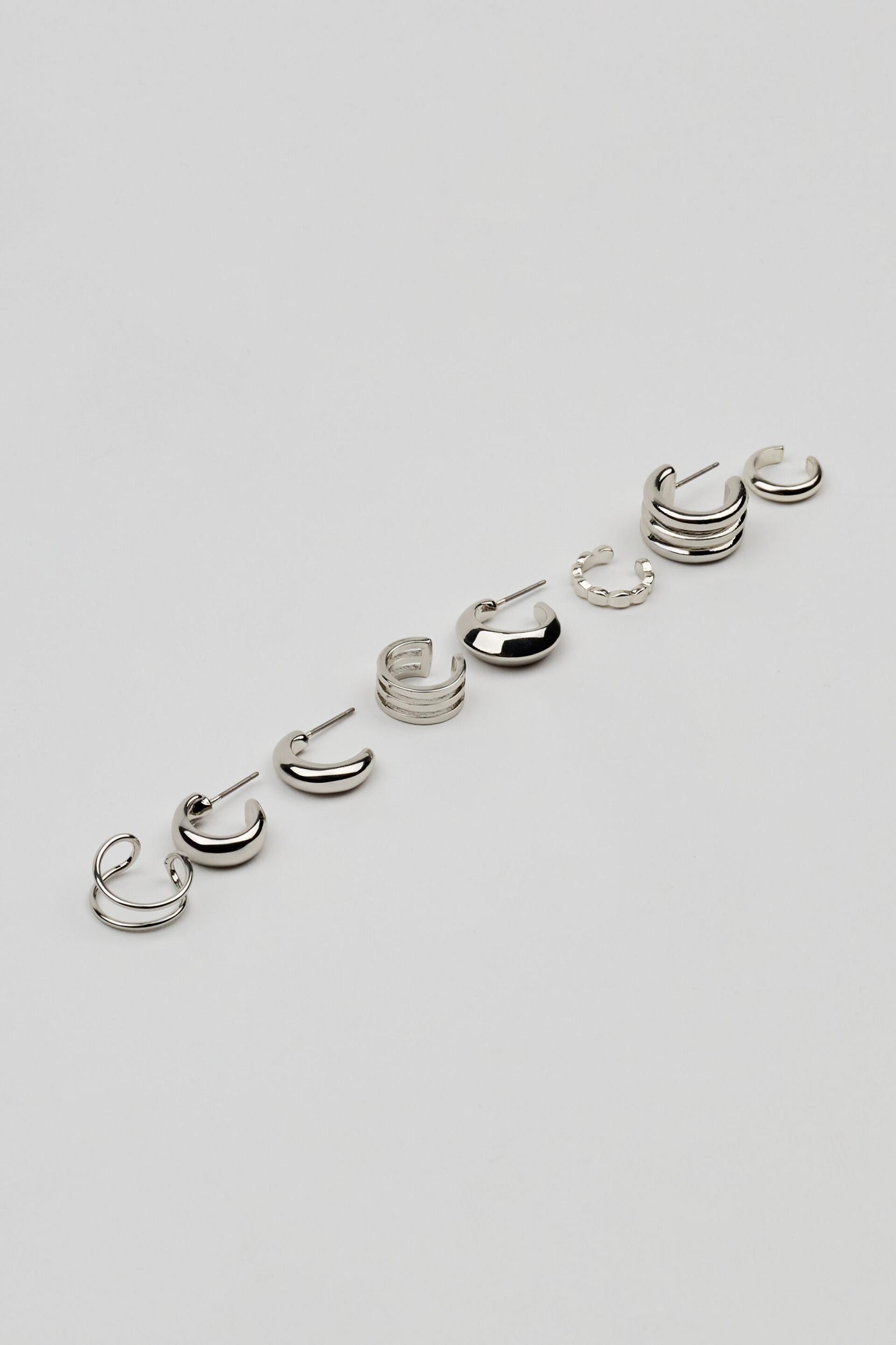 8 Pack Clean Metal Party Earrings Product Image