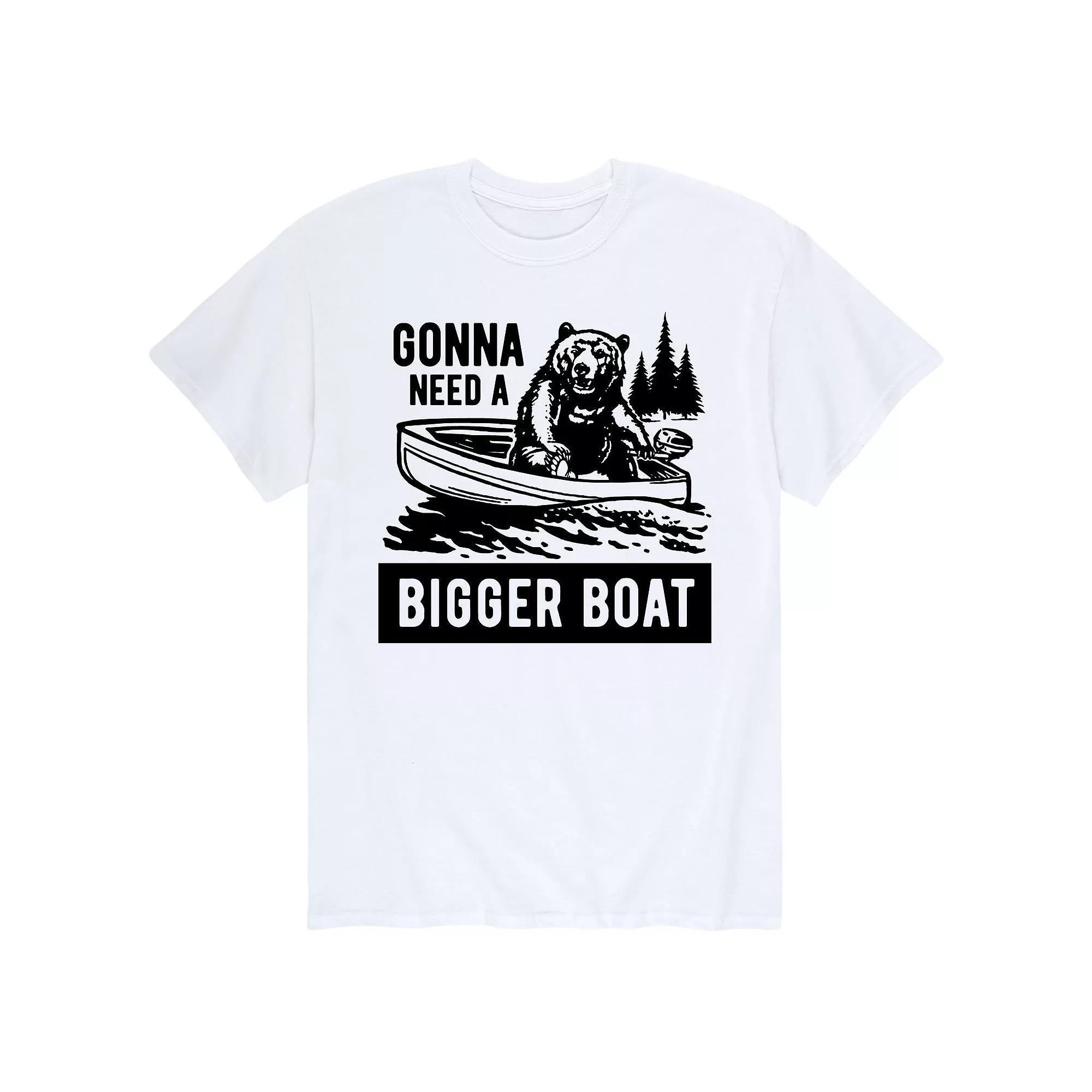 Men's "Gonna Need A Bigger Boat" Bear Tee,  Product Image