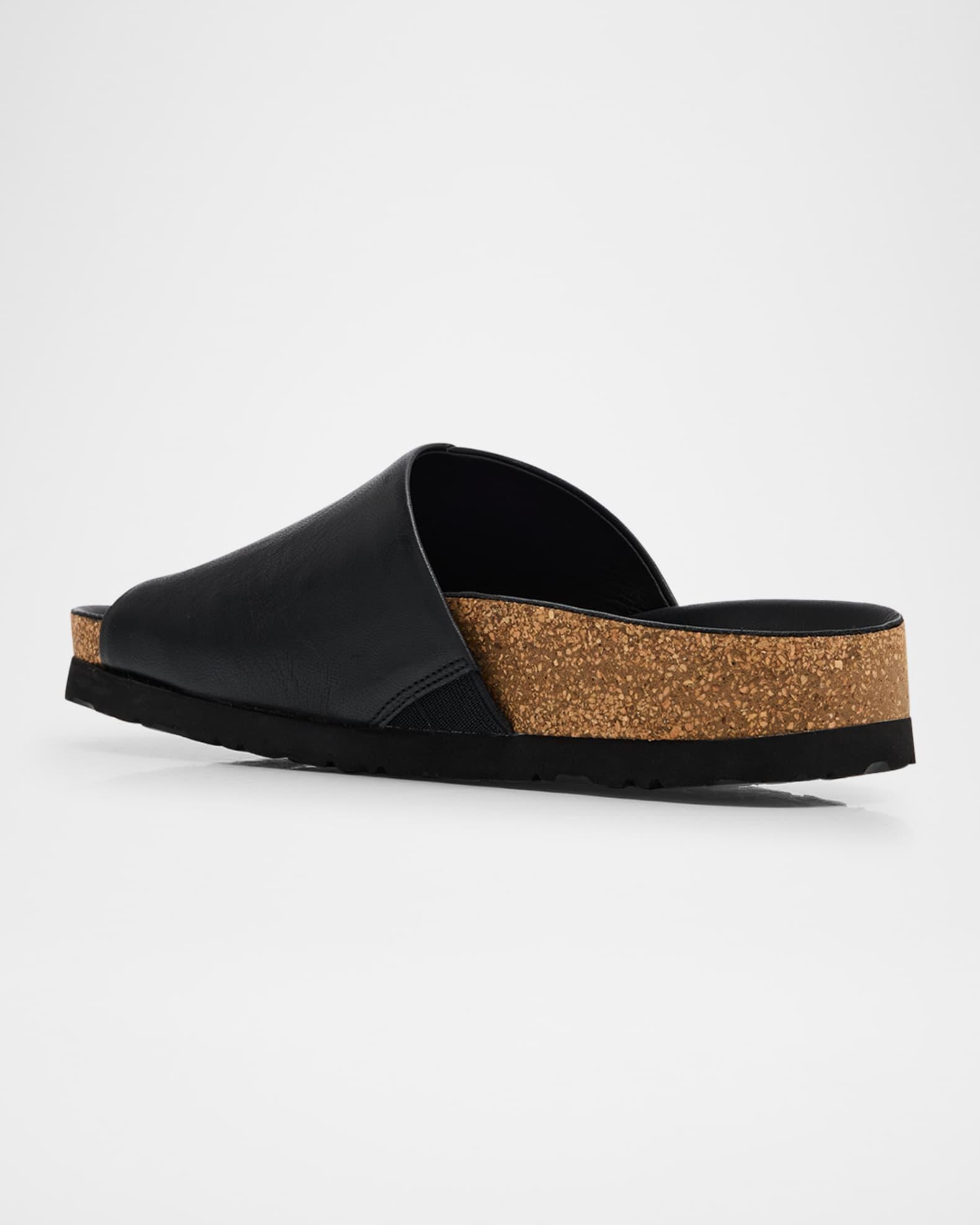 Code Leather Slide Sandals Product Image