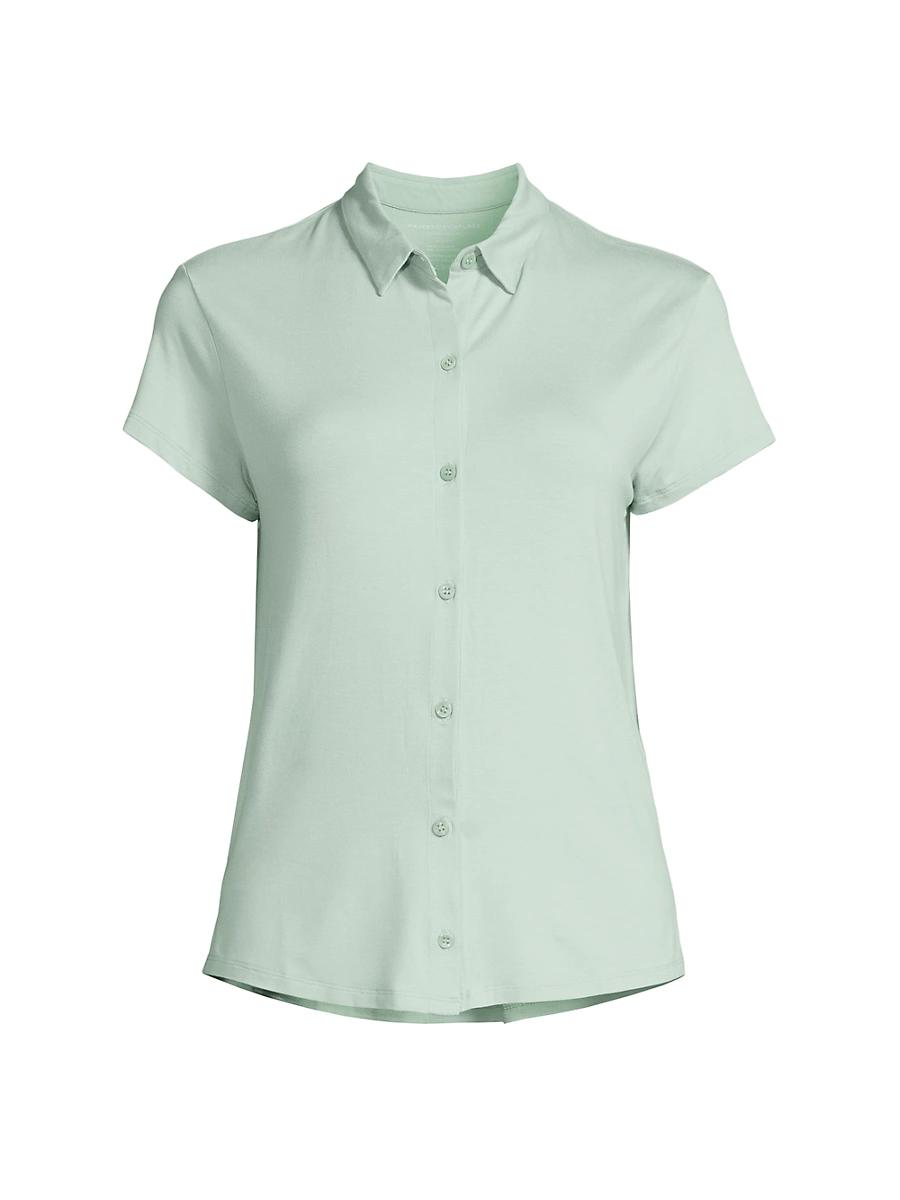 Womens Soft Touch Pleated Back Shirt Product Image