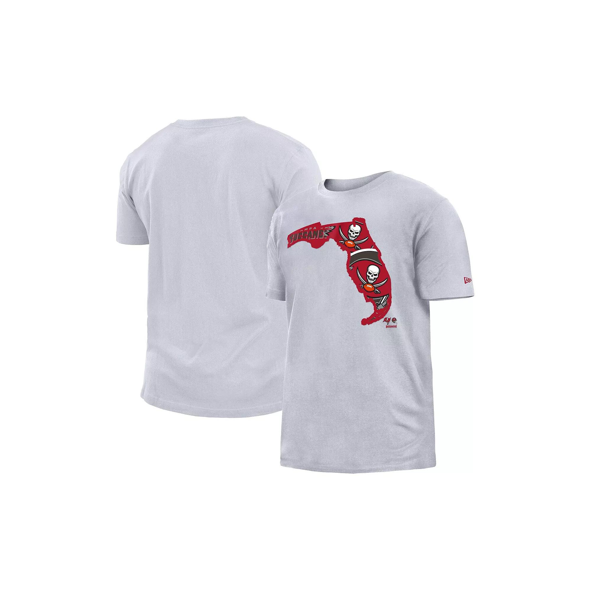 Men's New Era White Tampa Bay Buccaneers Gameday State T-Shirt,  Product Image