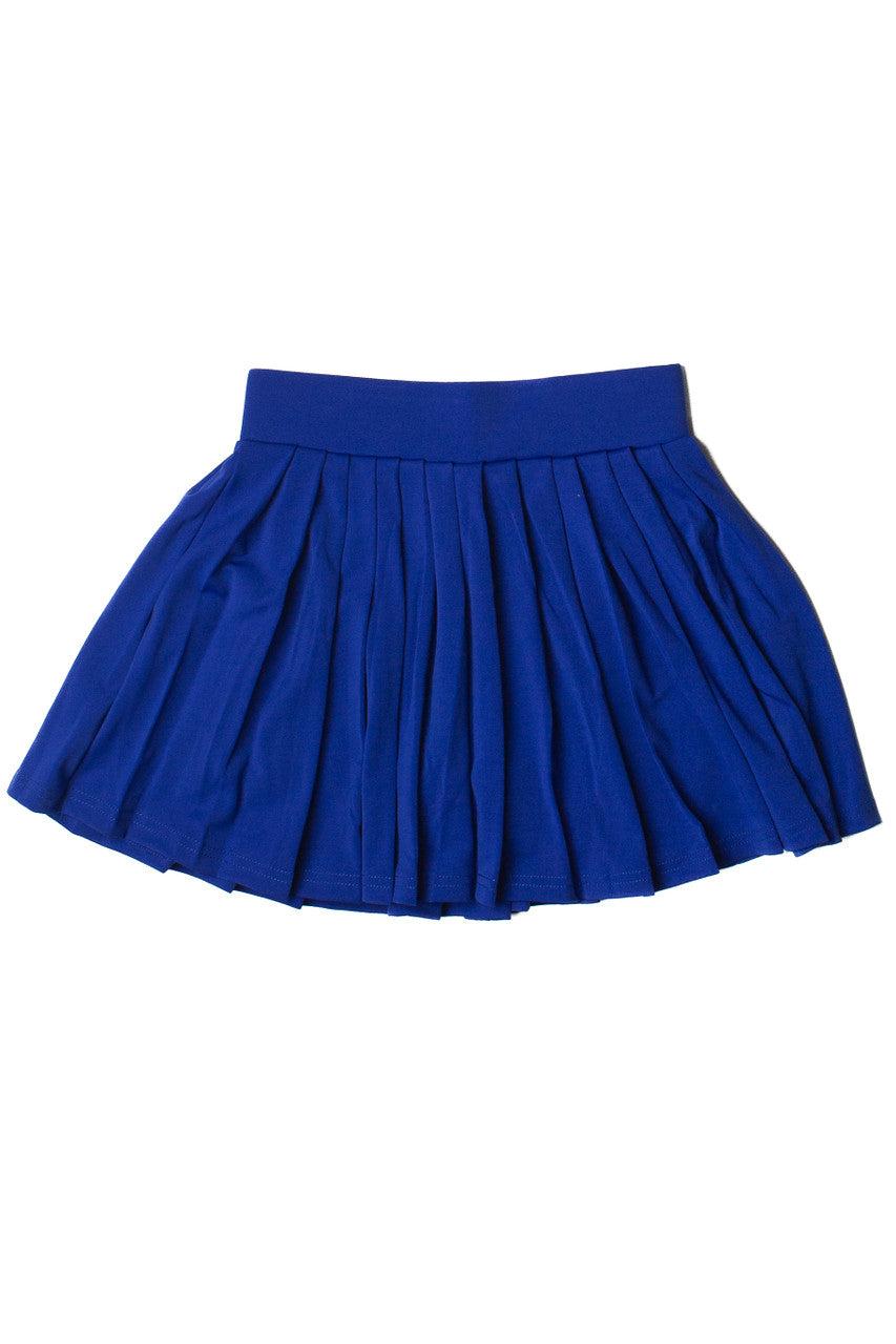 Cobalt Blue Pleated Tennis Skort Product Image