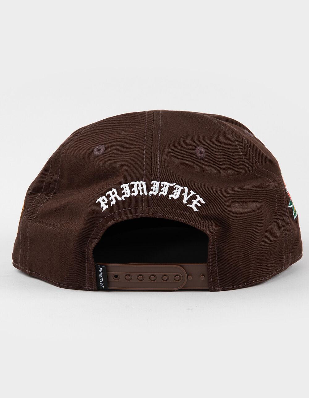 PRIMITIVE Por Vida Snapback Hat - BROWN Product Image