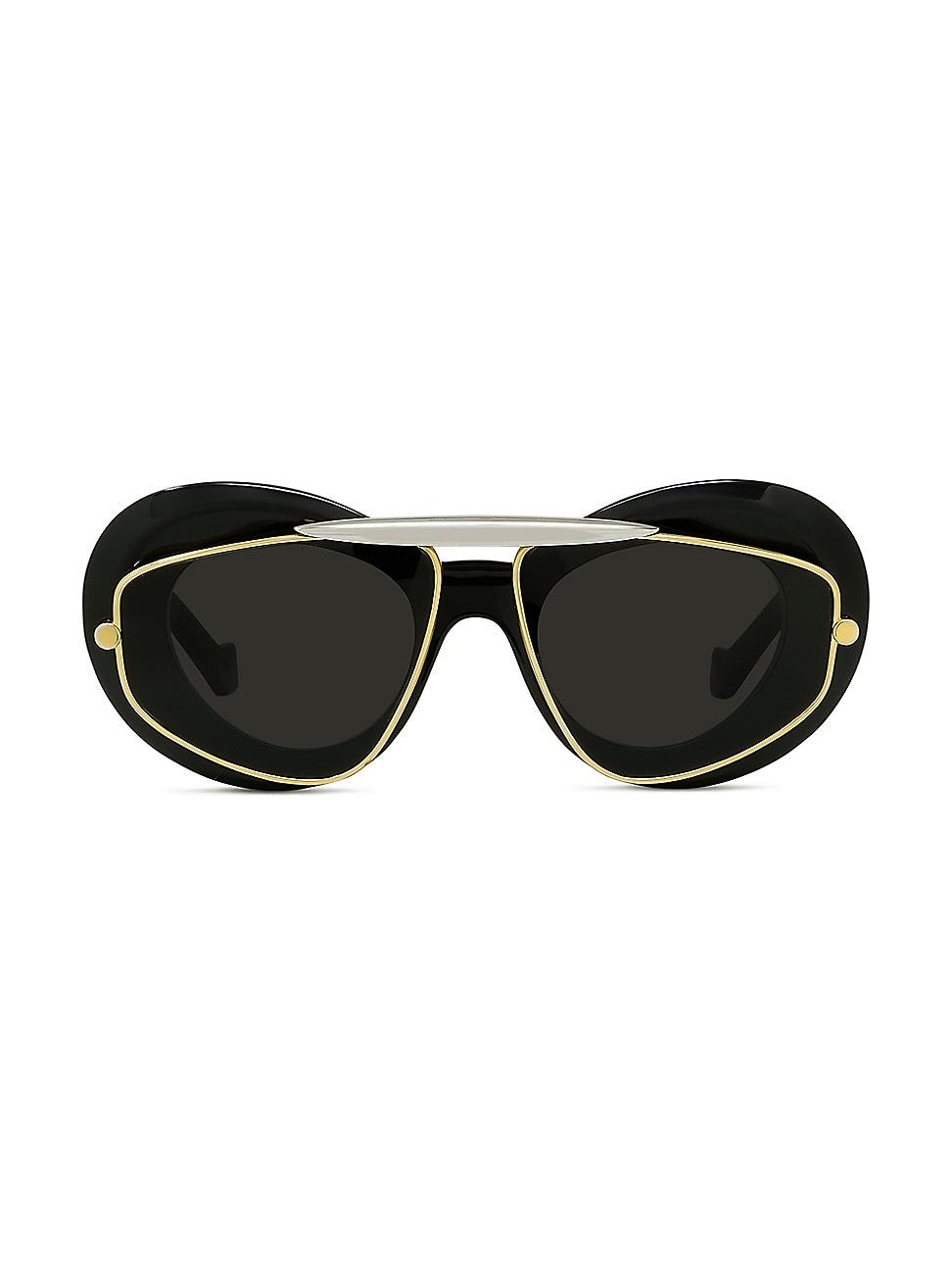 Womens Double Frame 47MM Geometric Sunglasses Product Image