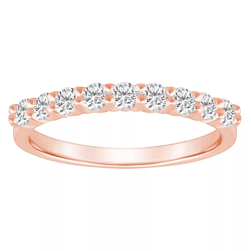 Alyson Layne 14k Gold 1/2 Carat T.W. Diamond 9-Stone Wedding Band, Women's,  Product Image