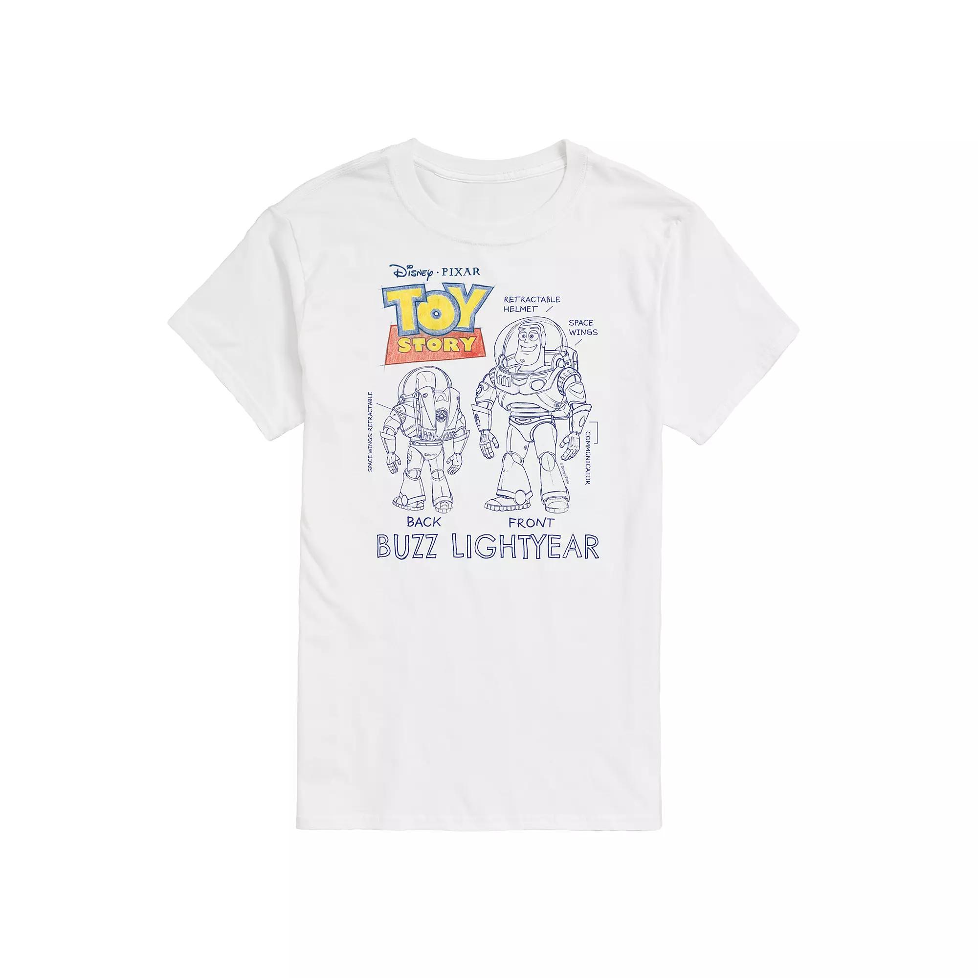 Disney / Pixar's Toy Story 4 Men's Buzz Sketches Graphic Tee,  Product Image