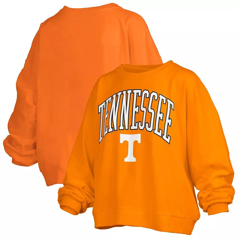 Women's Pressbox Tennessee Orange Tennessee Volunteers Janise Arch Over Logo Waist Length Over Product Image