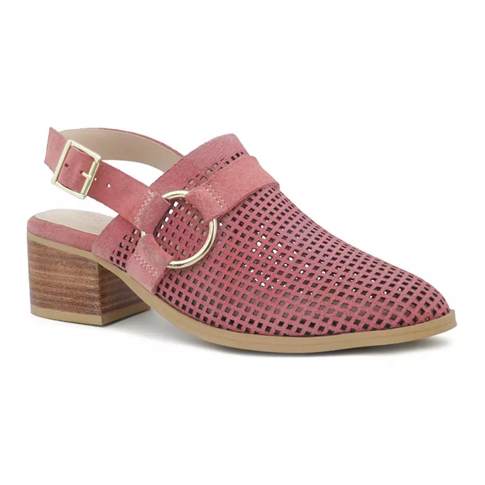 Rag & Co Rosalie Women's Suede Block Heeled Sandals,  Product Image