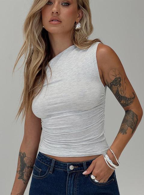 Beller Top Marle Grey Product Image