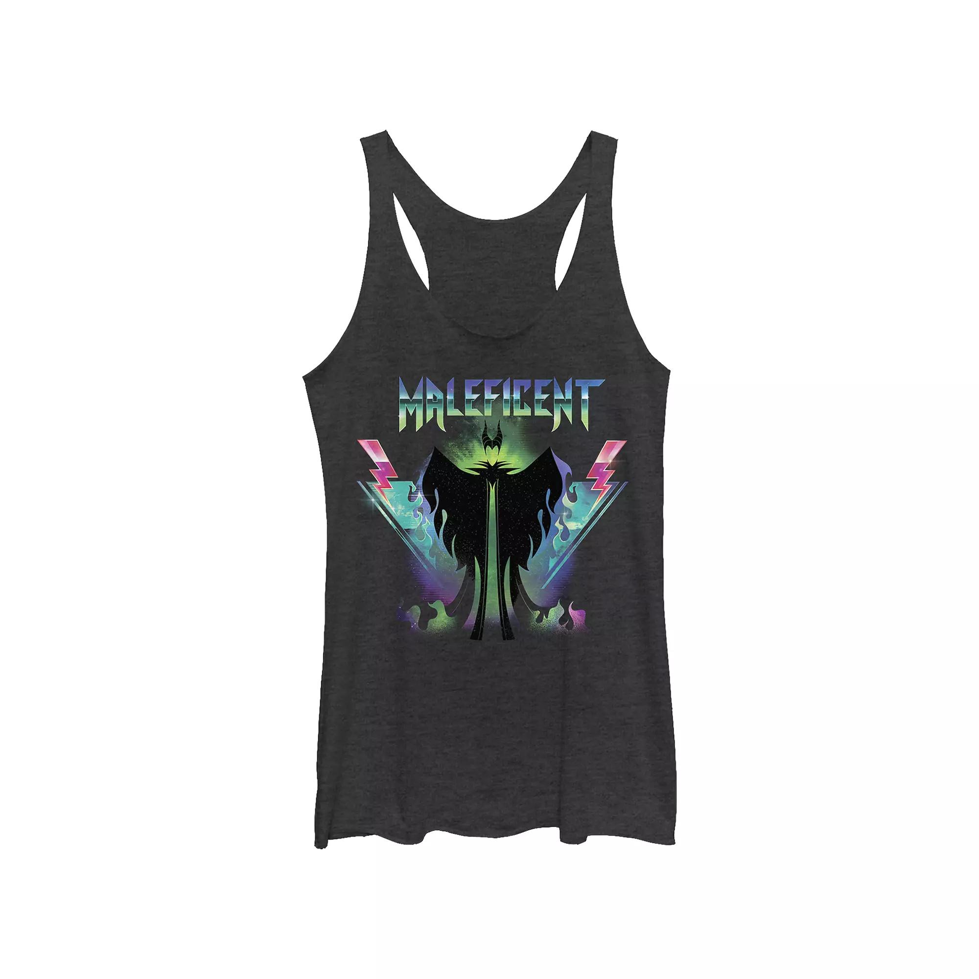 Disney Villains Sleeping Beauty Maleficent Rock Poster Juniors' Tri-Blend Racerback Tank Top, Girl's,  Product Image