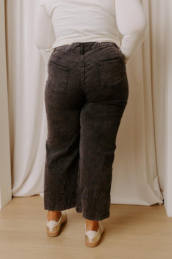 The Dex High Waist Straight Leg Jean In Black Curves Product Image