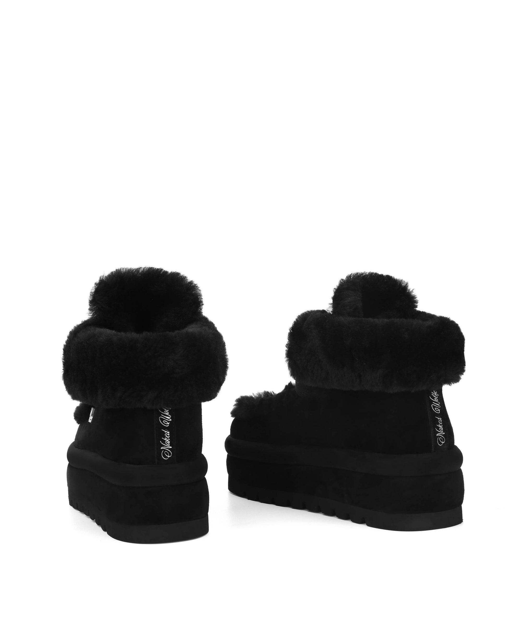 Bambi Black Suede/Shearling Product Image