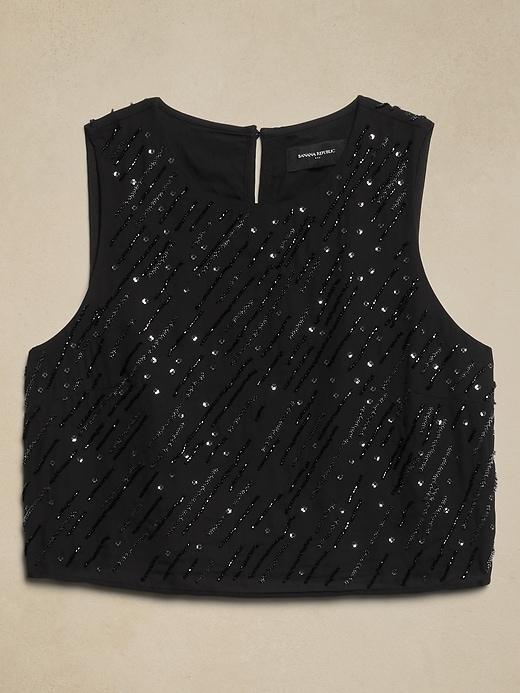 Beaded Cropped Shell Product Image