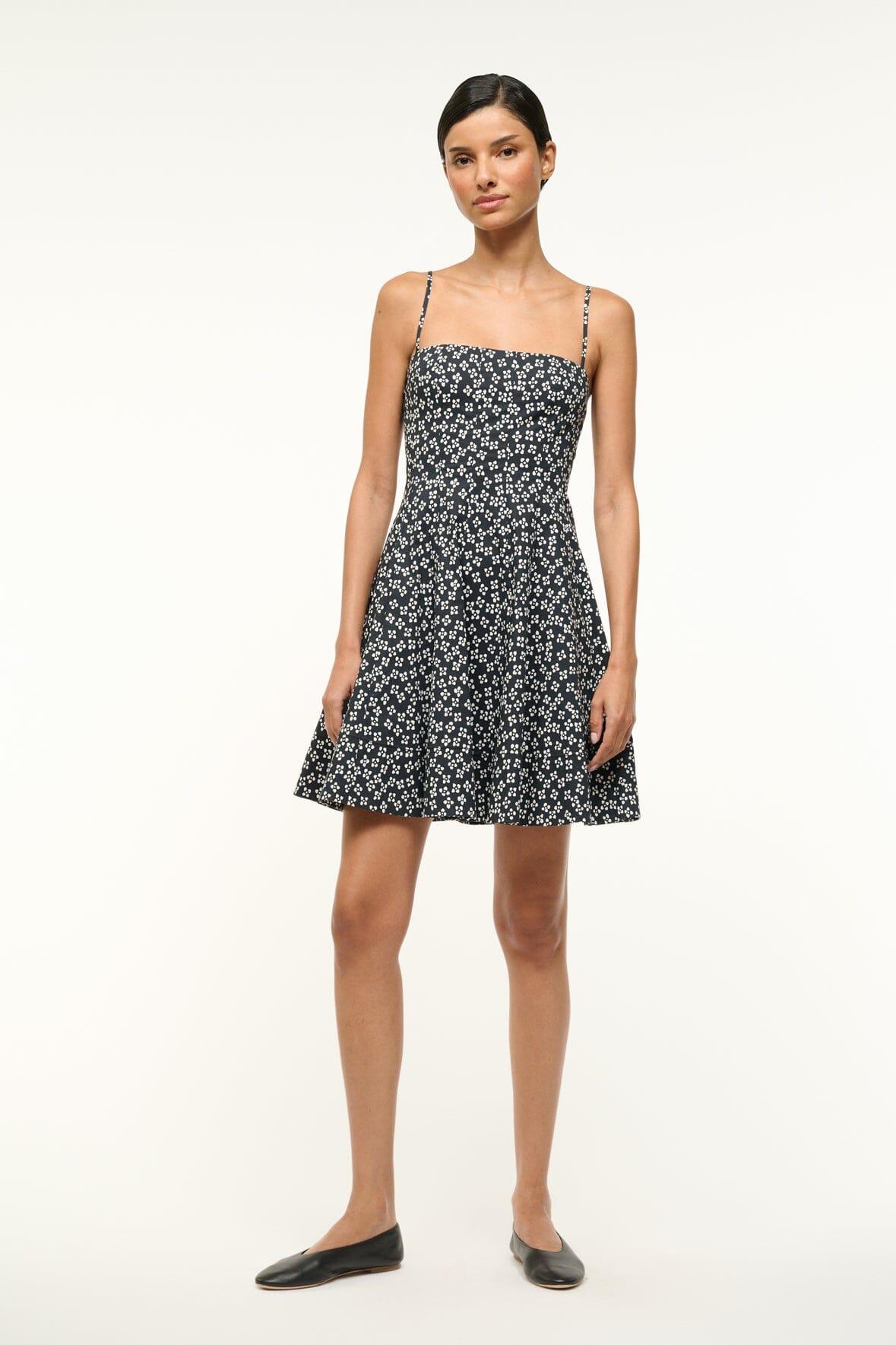 WYLIE MINI DRESS | BLACK WOODBLOCK FLORAL Product Image